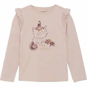 Minymo Sepia Rose Blouse Anti Cling Fabric