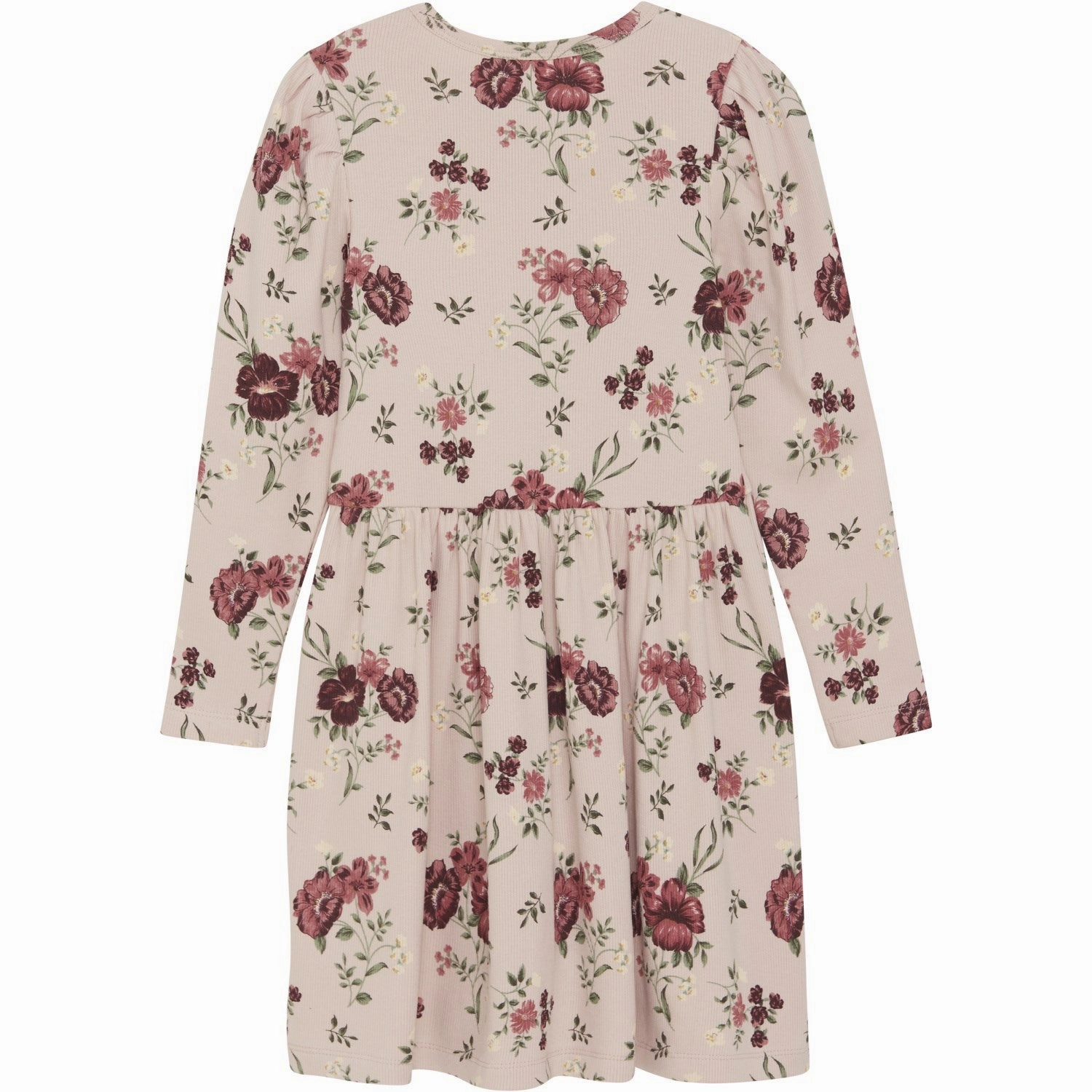 Clean Lines Minymo Sepia Rose Dress AOP Rib