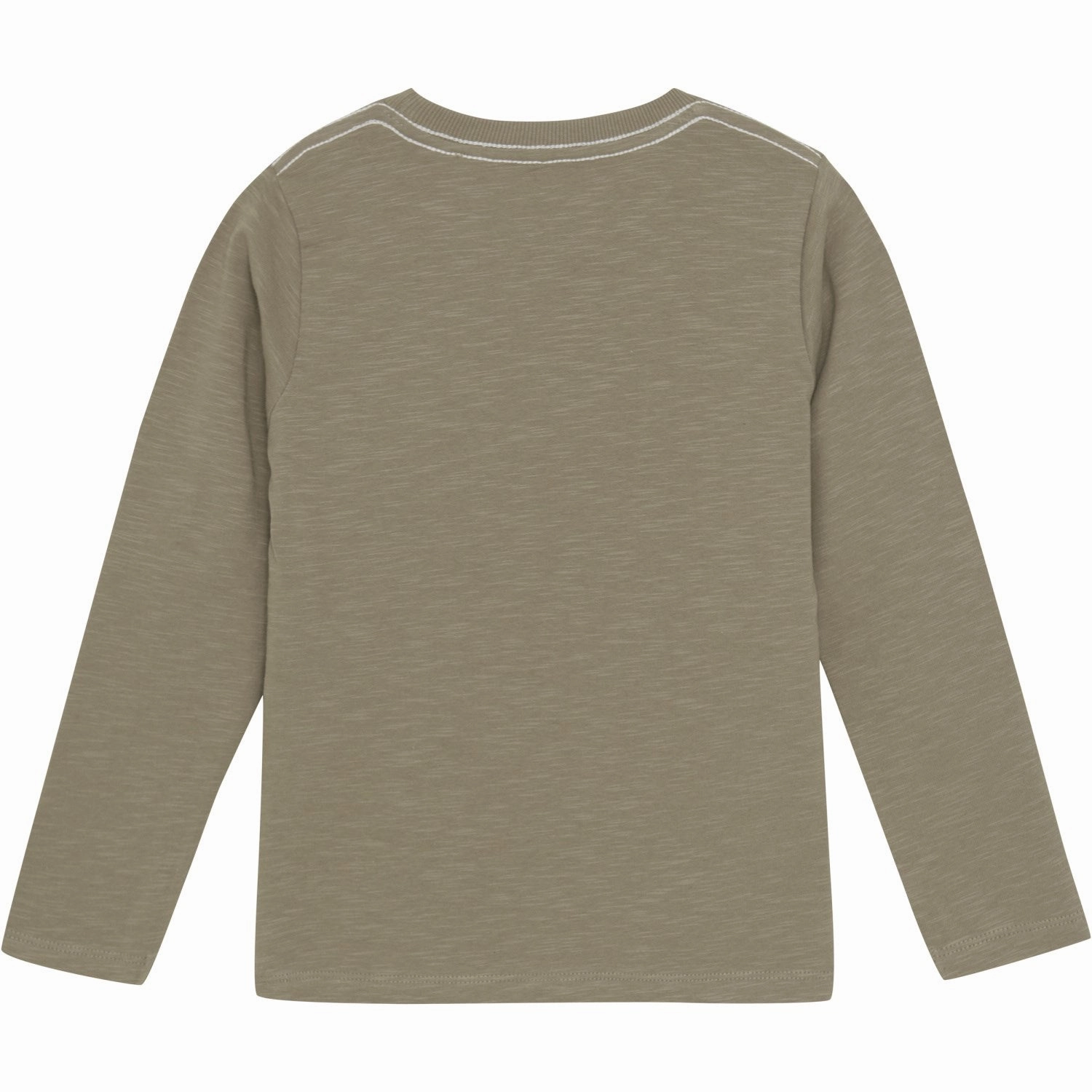 Micro Perforated Texture Minymo Timber Wolf Blouse