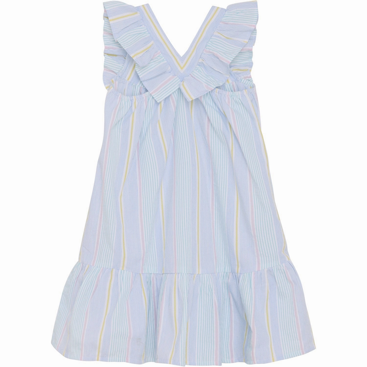 Dual Tones Minymo Wan Blue Dress Seersucker