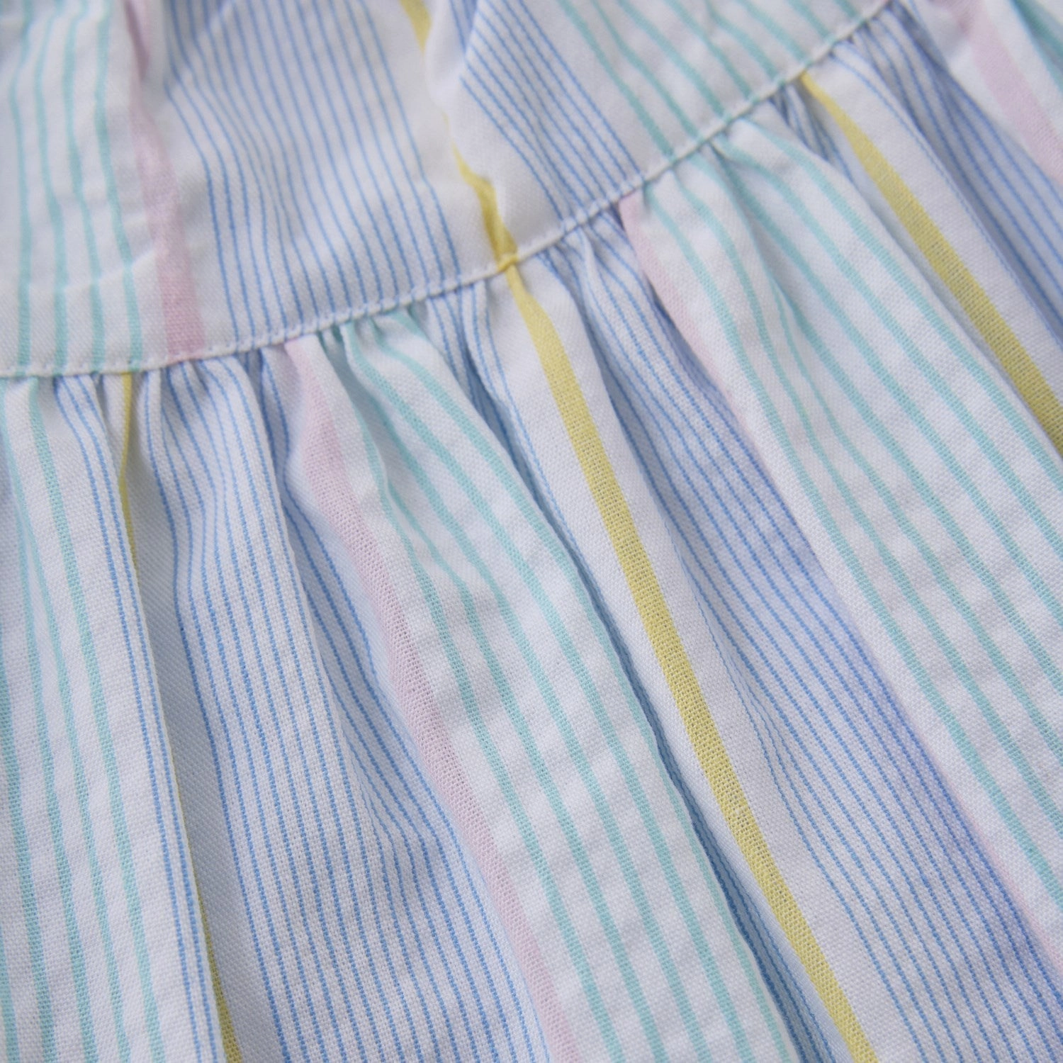 Minymo Wan Blue Dress Seersucker Soft Detail