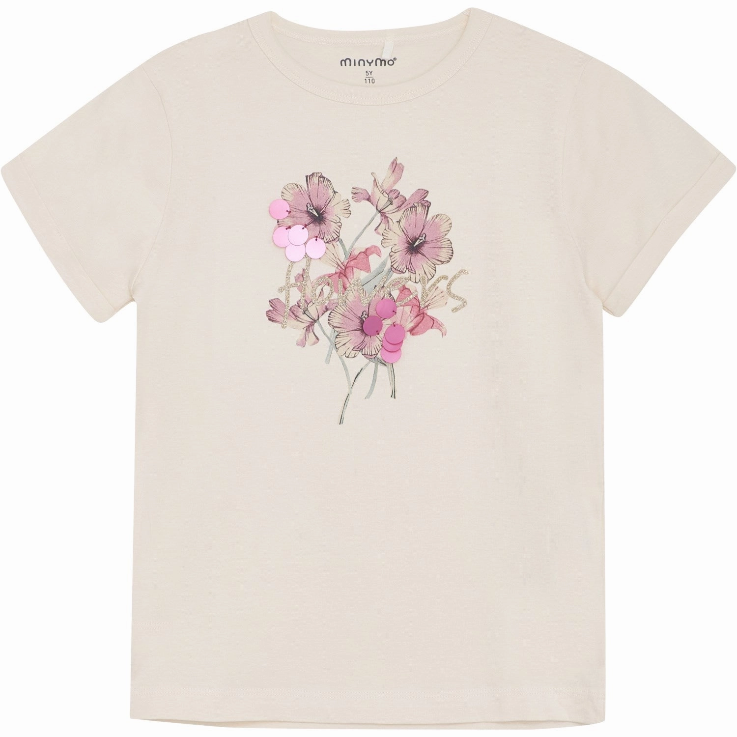 Value for Money Light and Comfortable Minymo White Swan T-Shirt