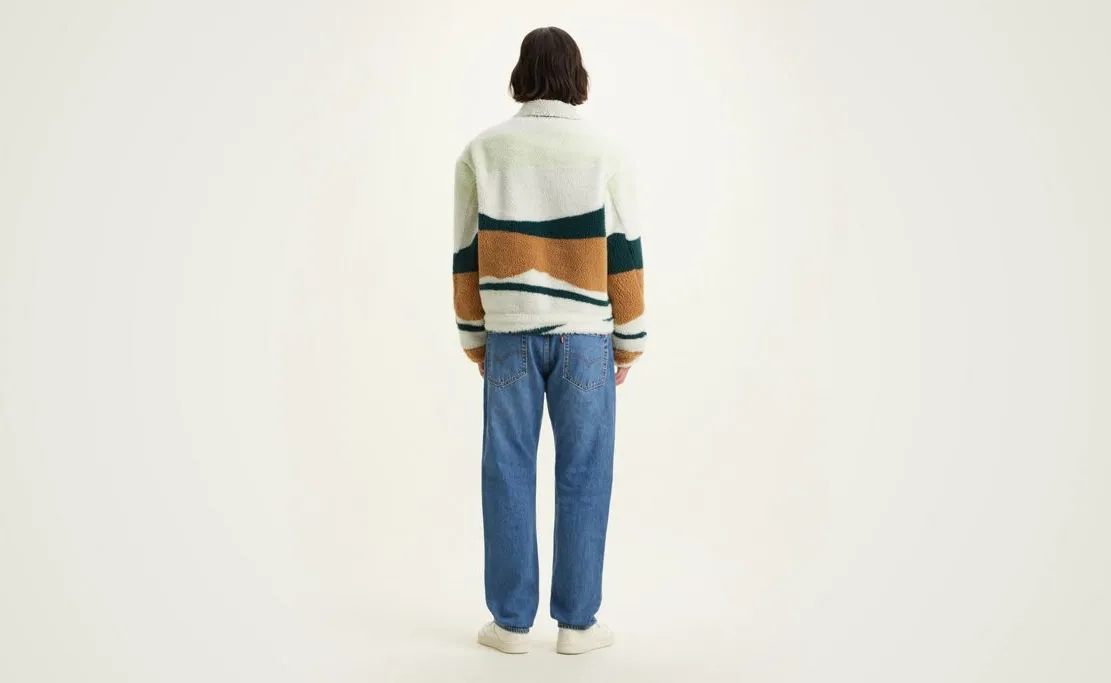 Fade Resistant Dye Levi's Giacca da uomo in Jeans reversibile Sherpa A31760000 medium indigo stonewash