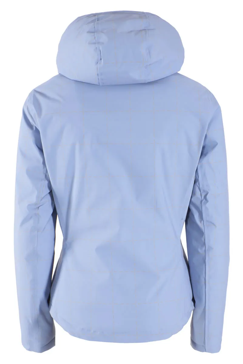 Adjustable Drawstrings Yes Zee Giubbino da donna in softshell con cappuccio J028 Q400 0633 azzurro polvere