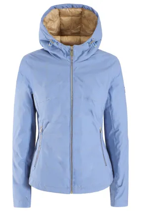 Thermal Jacket student Yes Zee Giubbino da donna in softshell con cappuccio J028 Q400 0633 azzurro polvere