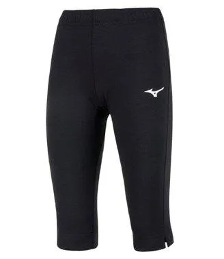 Mizuno high kyu capri pant in cotone unisex V2EB8701 09 black denim material Trendy Comfort
