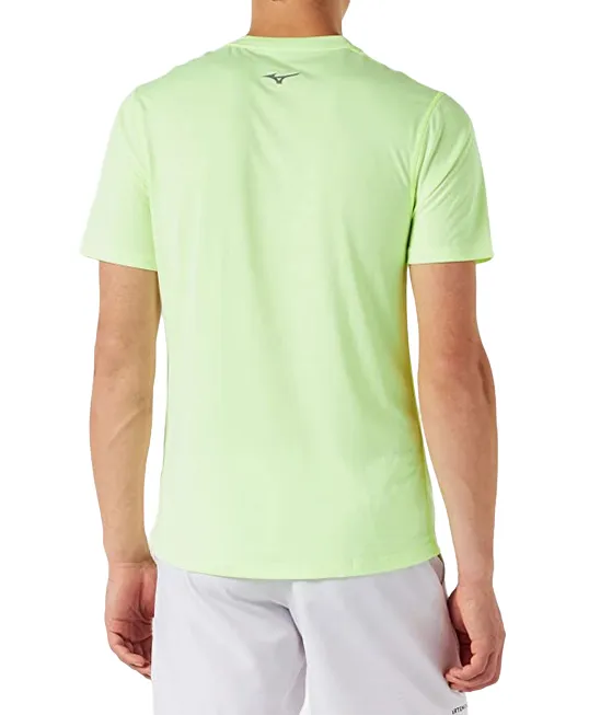 Mizuno maglietta manica corta da uomo in tessuto tecnico per lo sport Core J2GA2057 37 verde limone Bold Statement Formal Elegance