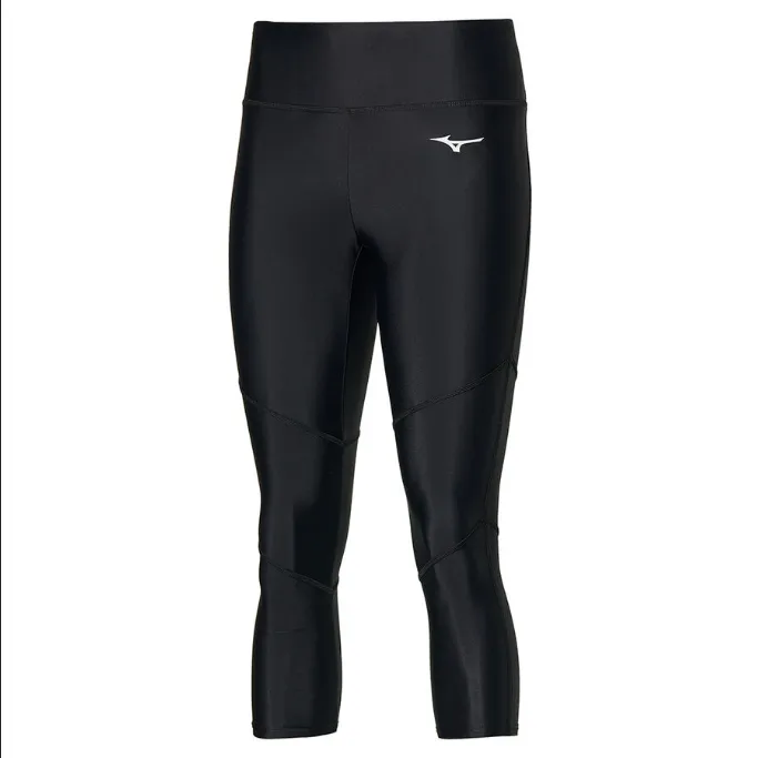 Mizuno Pantalone sportivo da corsa da donna Tight Core 3/4 J2GB1202 09 nero Travel Friendly