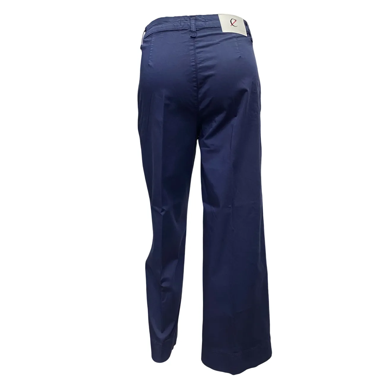 Polyester fabric Caf??Noir pantalone culotte da donna in tinto capo c7JP0226 B020 blu