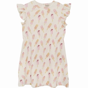 Minymo Pristine Dress AOP Chill Comfort