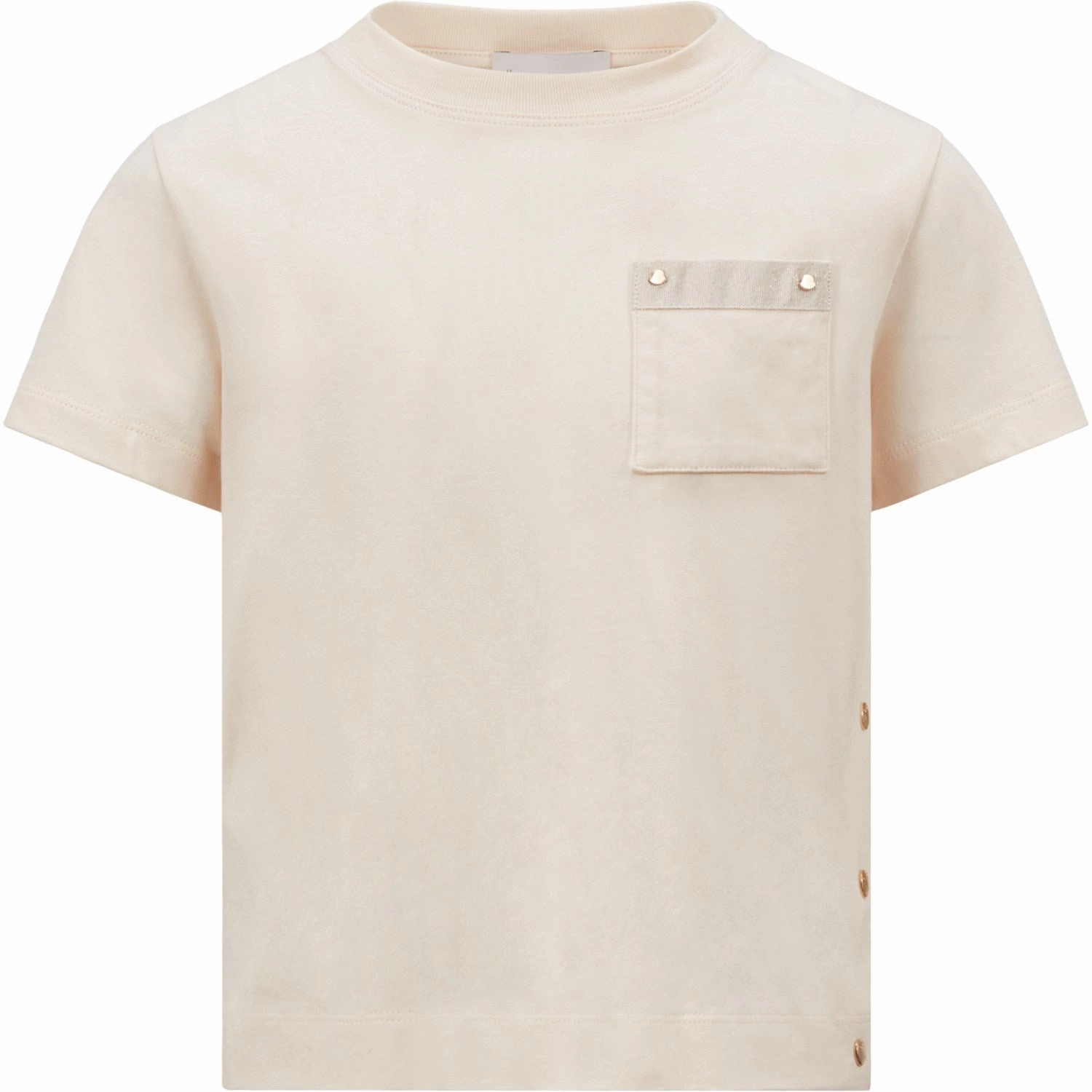 Moncler Cream T-Shirt Relaxed and Comfy