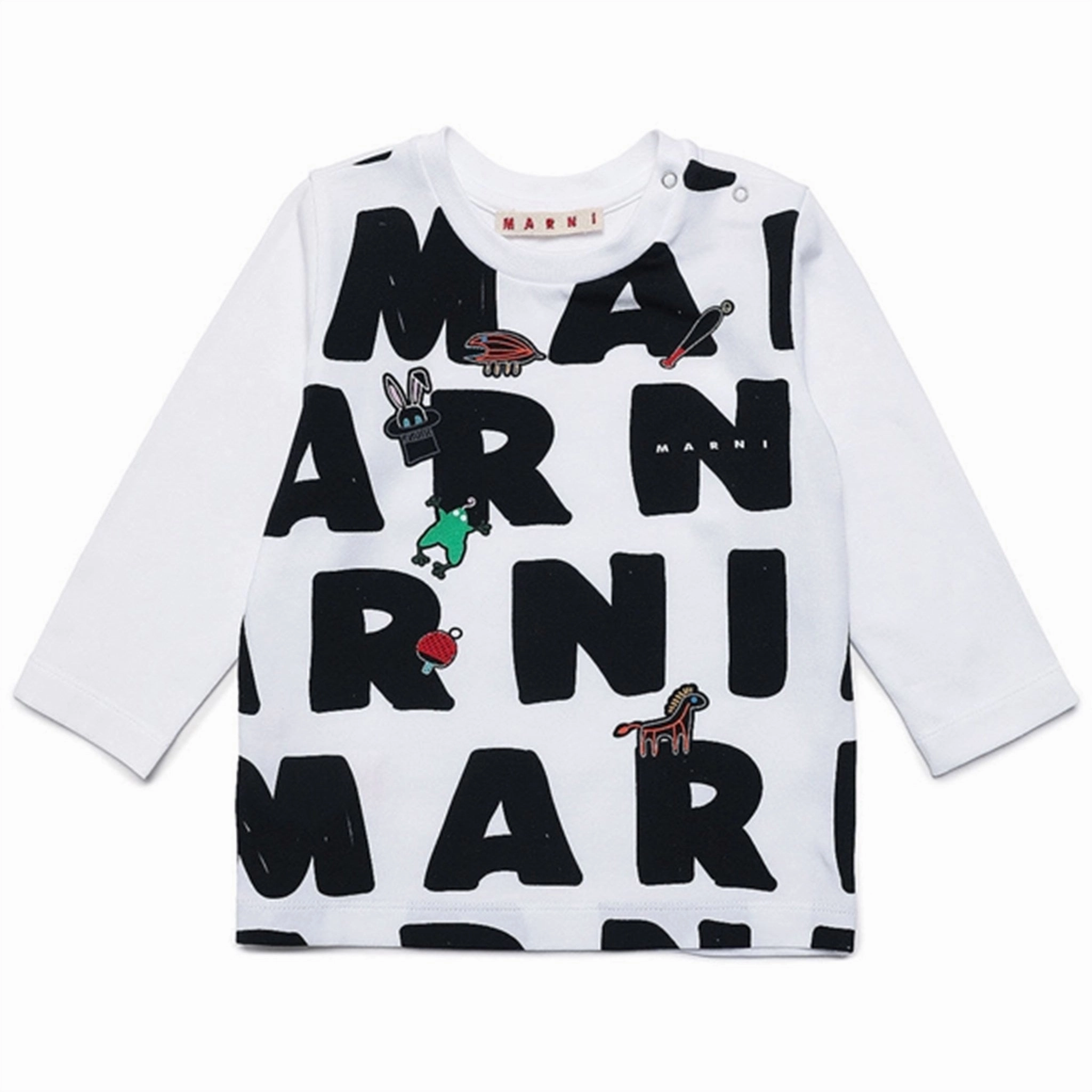 Marni White Blouse Low Profile Pocket Design