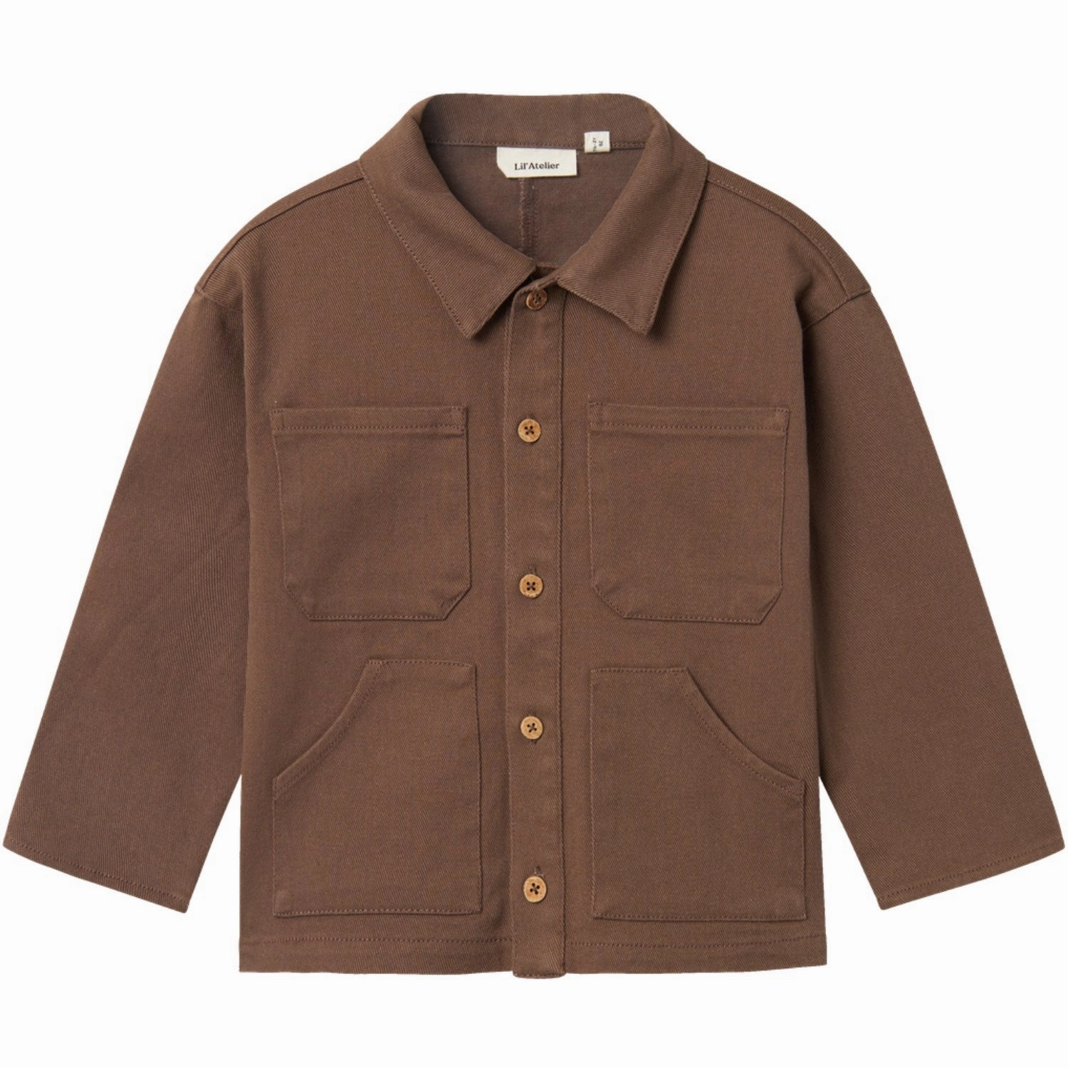 Lil'Atelier Shitake Reeve Loose Twill Shirt Thermal regulation Eco Friendly Material