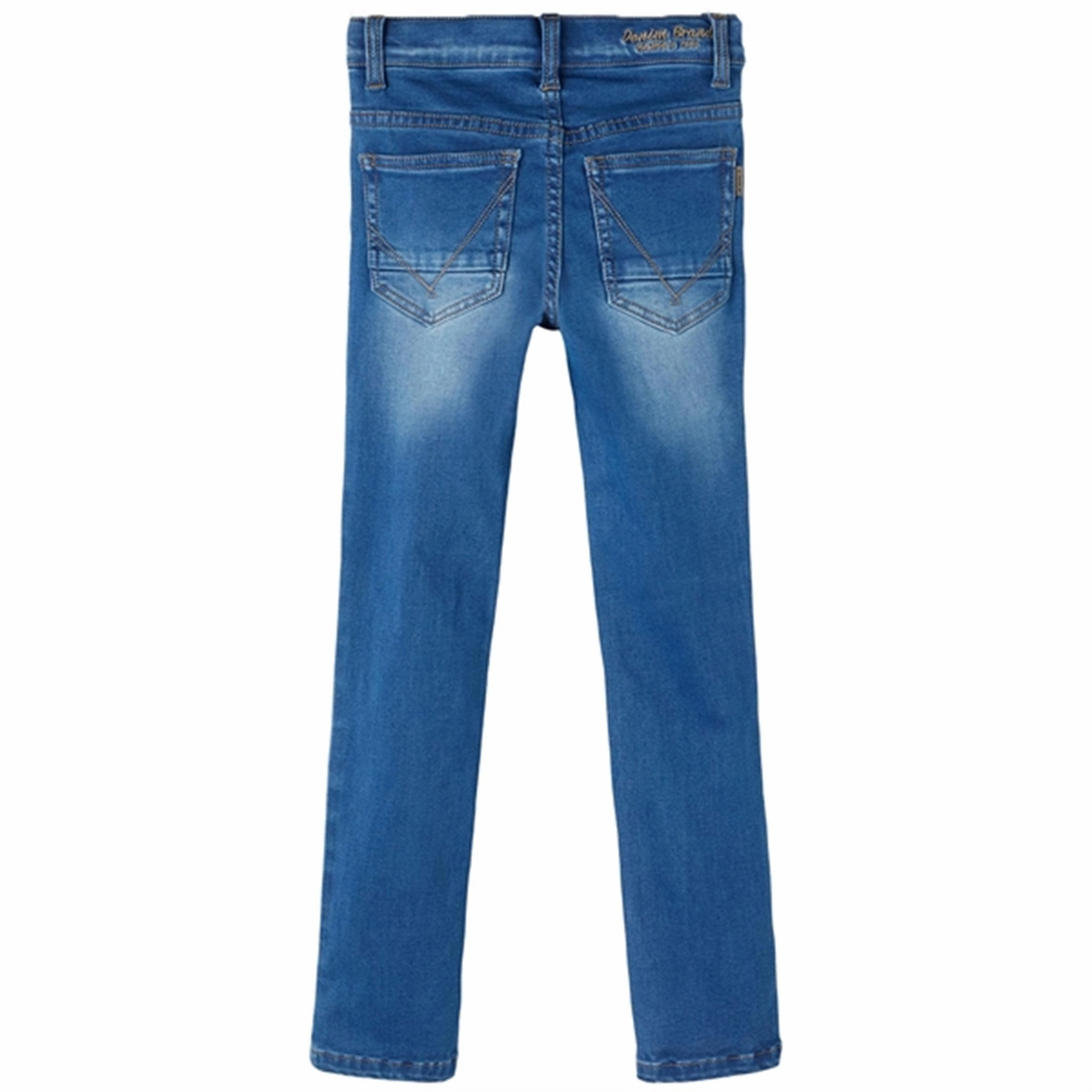 Hidden Rivet Details Reinforced Stitching Details Name it Medium Blue Denim Theo NOOS Jeans