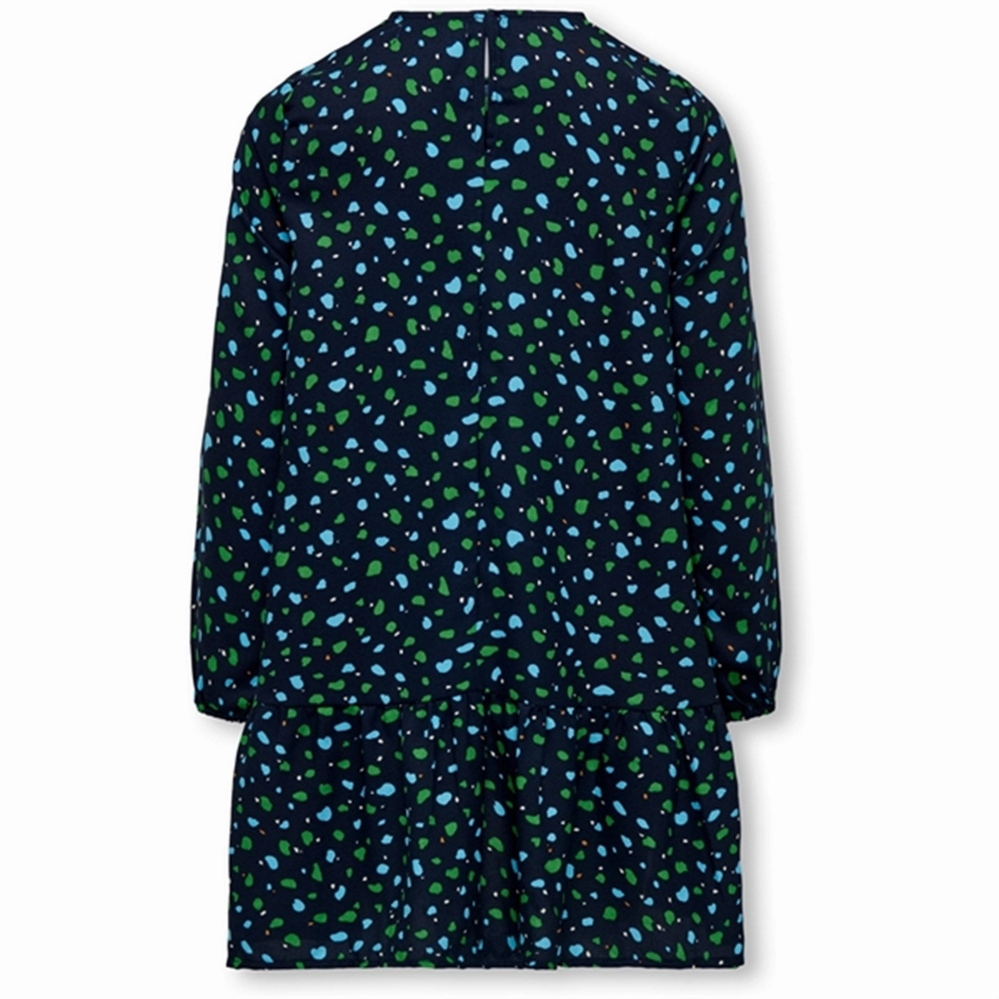 Kids ONLY Dress Blues Dots Holly Peplum Dress Mid Fit
