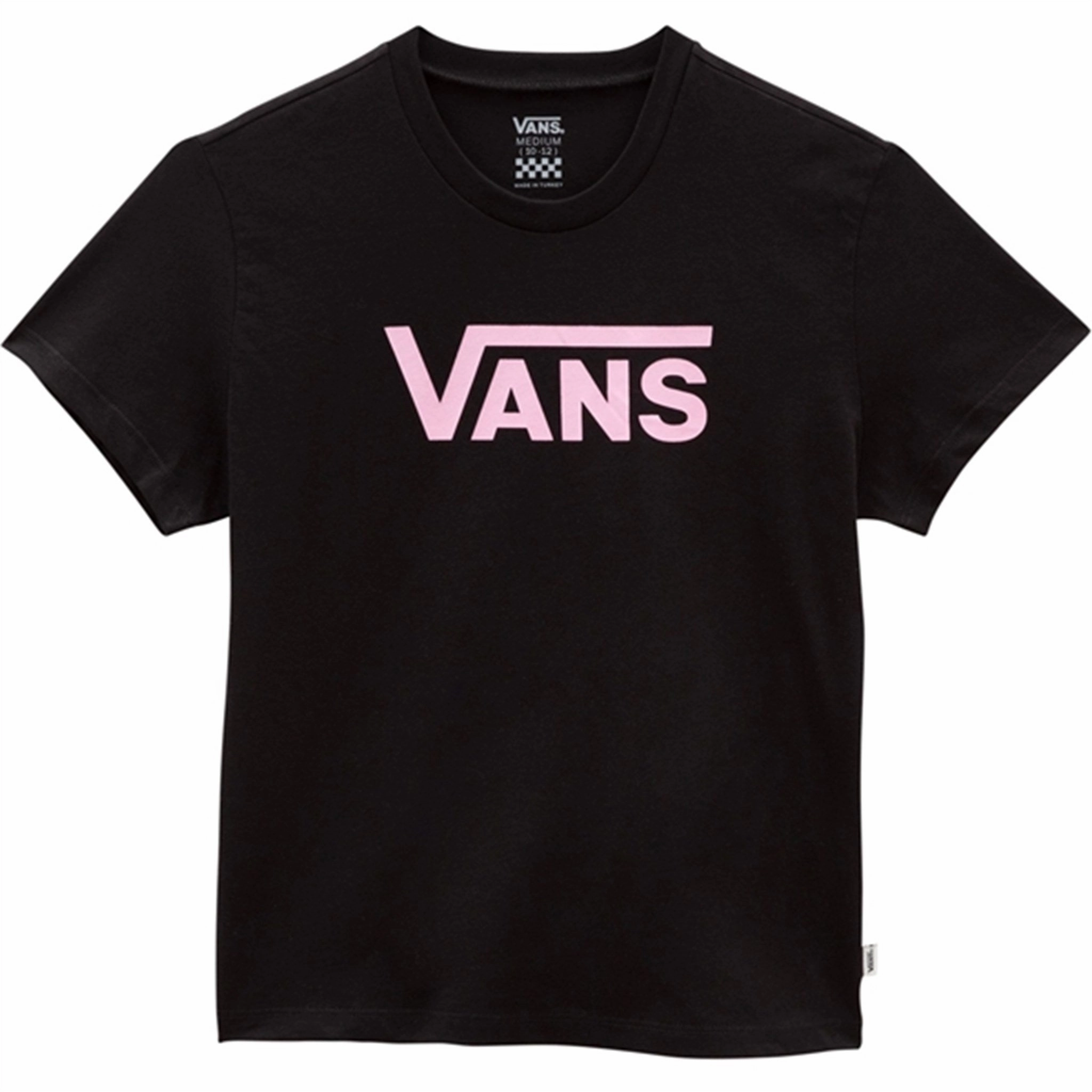 Printed uniqueness Everyday Fit VANS Flying V Crew Girls T-shirt Black/Begonia Pink
