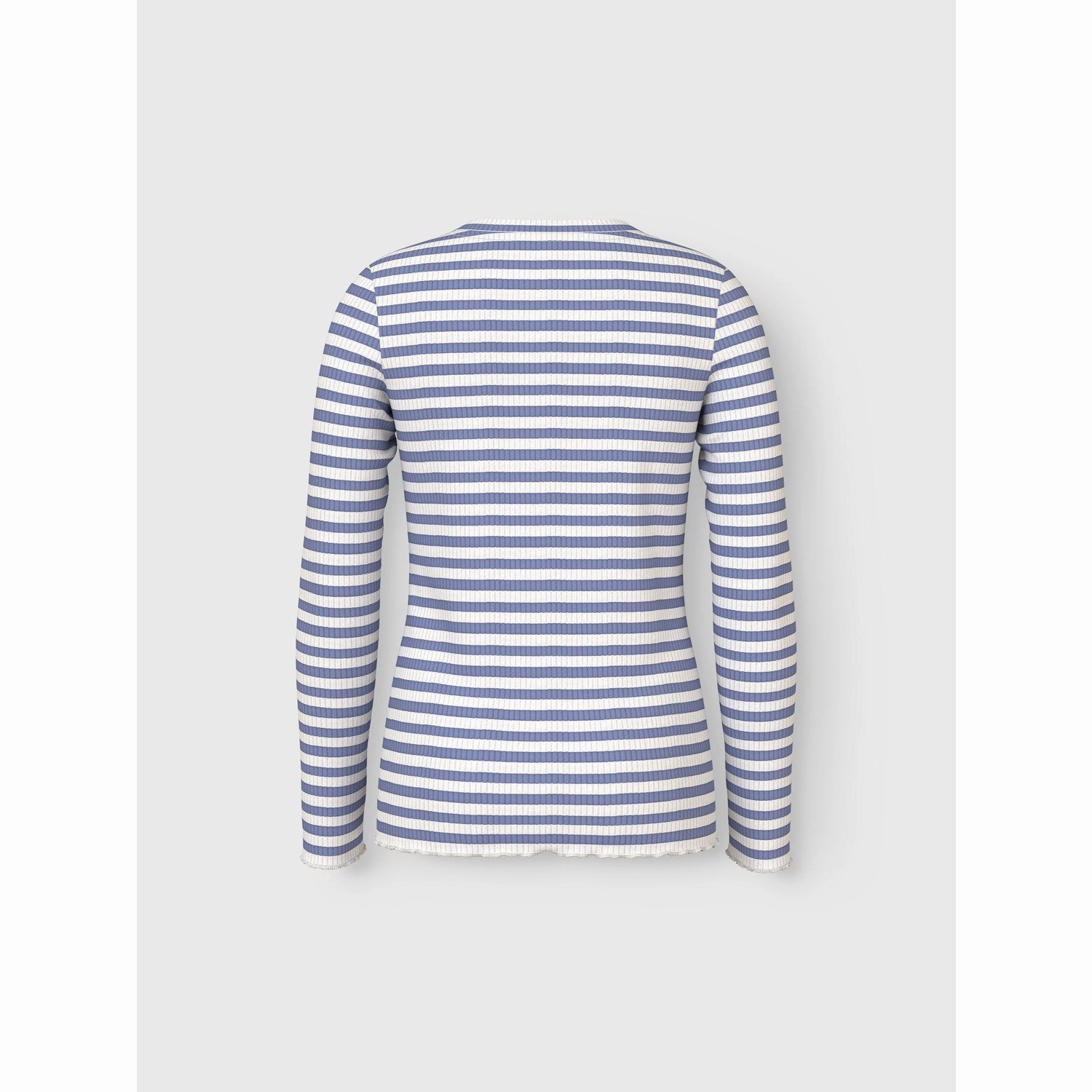 Name It Blue Ice Cloud Dancer Nkfvemma Ls Slim Top Bamboo Fiber Blend