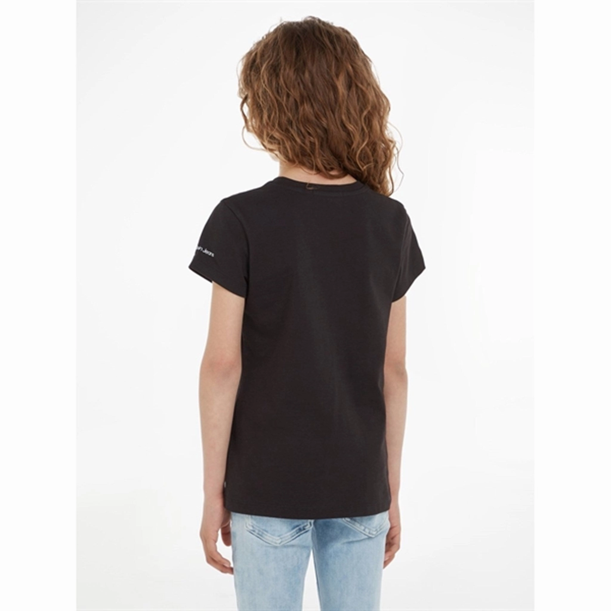 Calvin Klein Metallic Monogram Slim T-Shirt Ck Black Autumn coziness Reversible Design Concept
