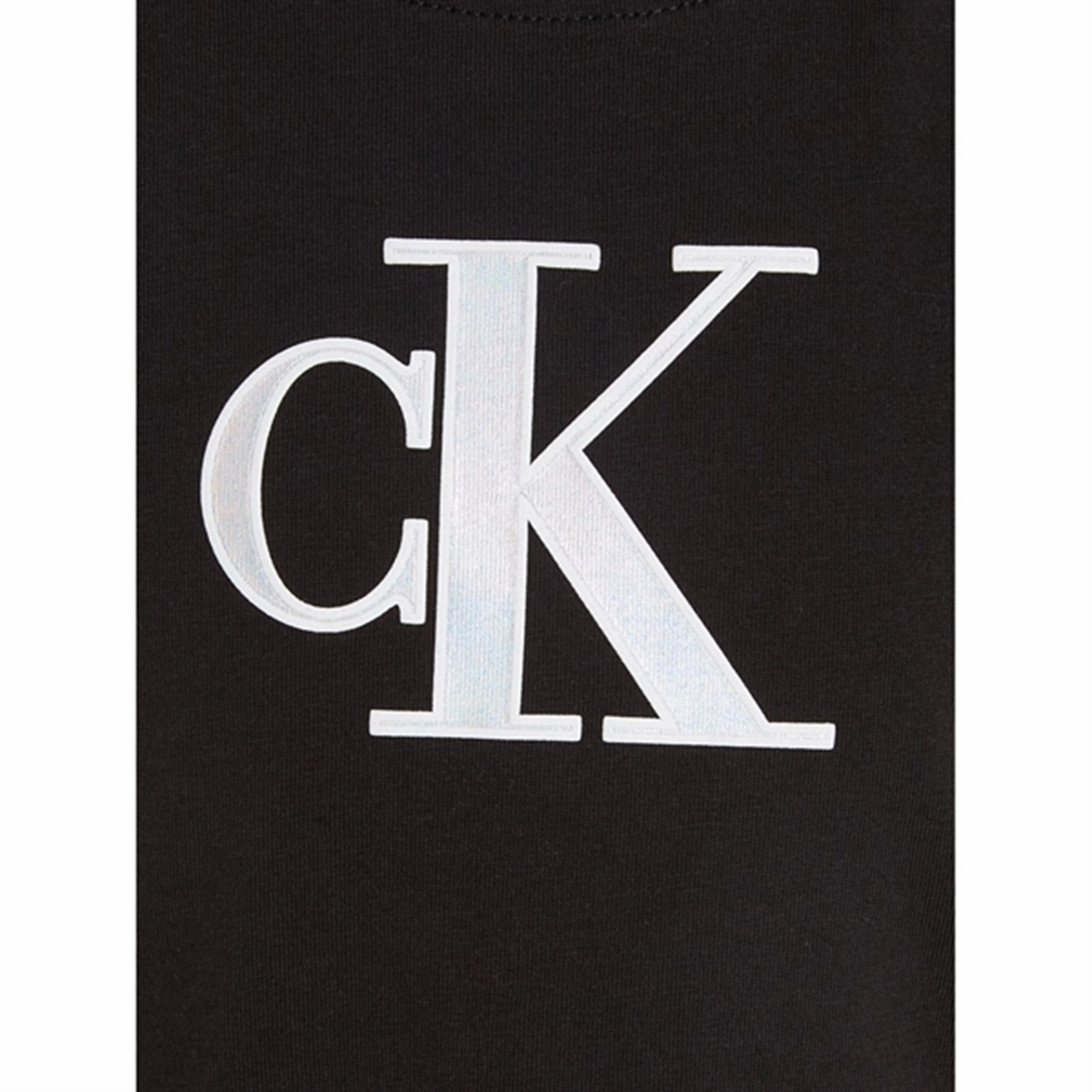 Light and Comfortable Calvin Klein Metallic Monogram Slim T-Shirt Ck Black