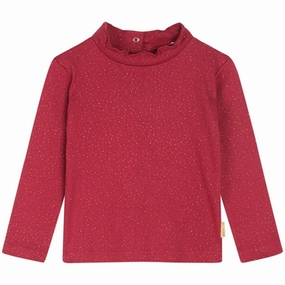 Static Dissipating Fiber wrinkle free Hust & Claire Mini Teaberry Aleta Blouse