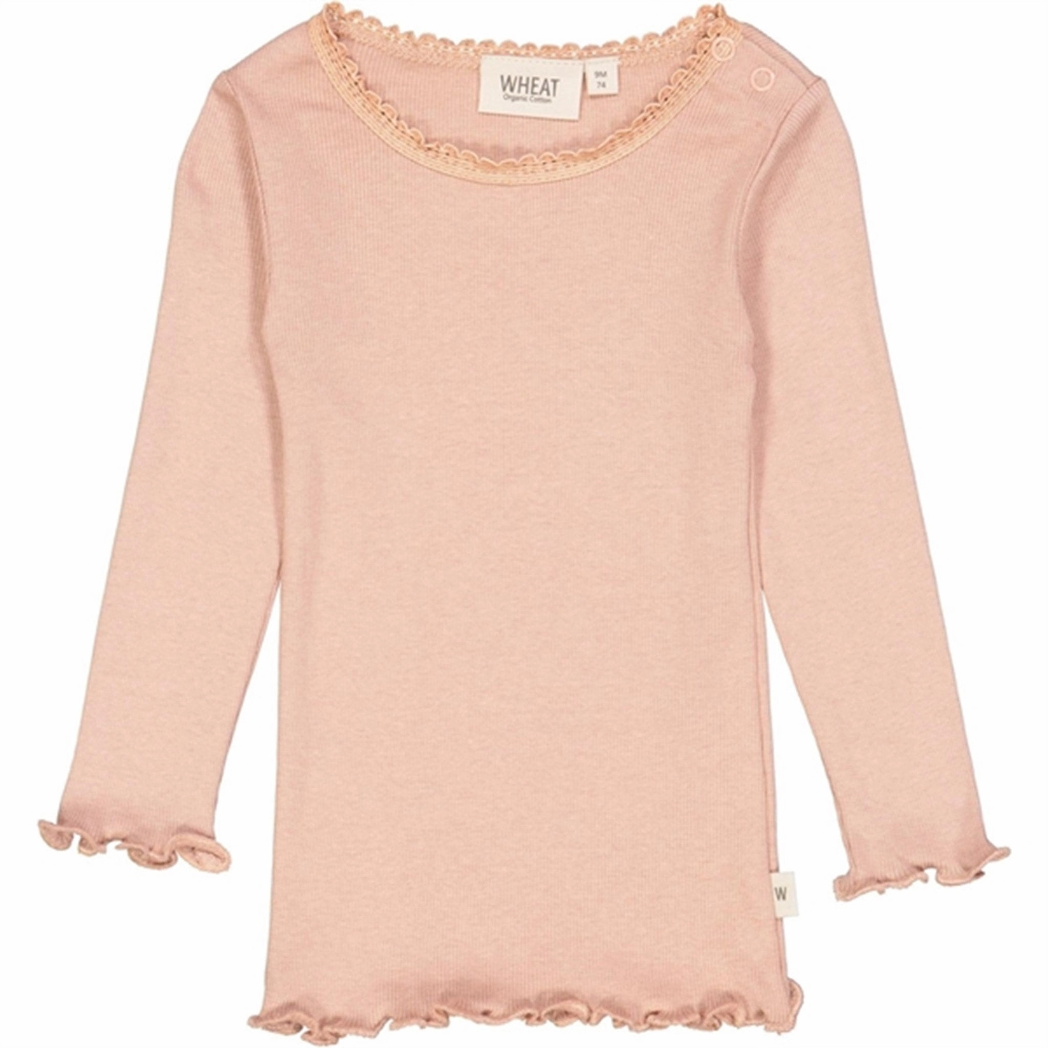 Wheat Rose Dawn Rib Lace Blouse All-Purpose Wear