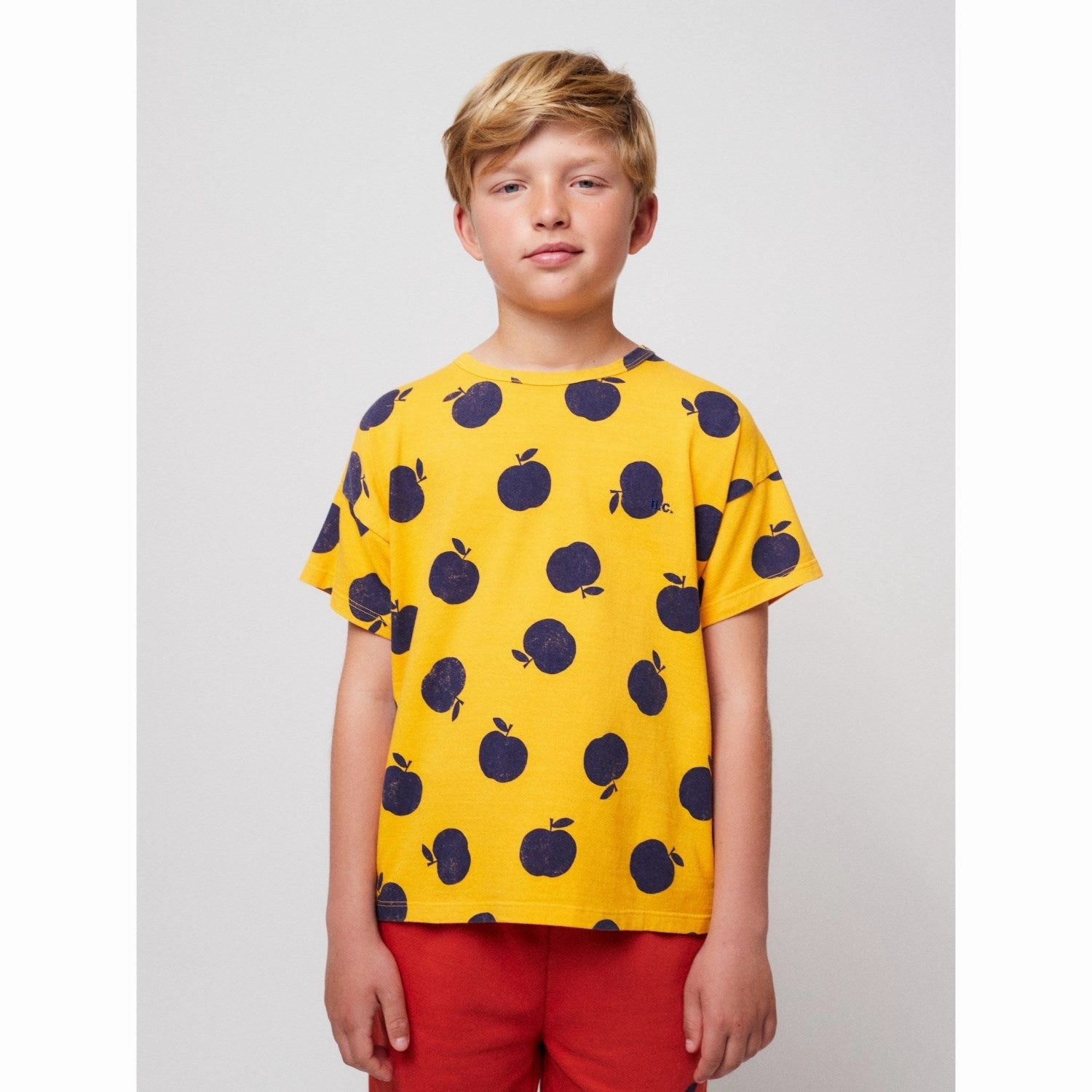 shopping Easygoing Wear Bobo Choses Light Yellow Poma All Over Yellow T-Shirt