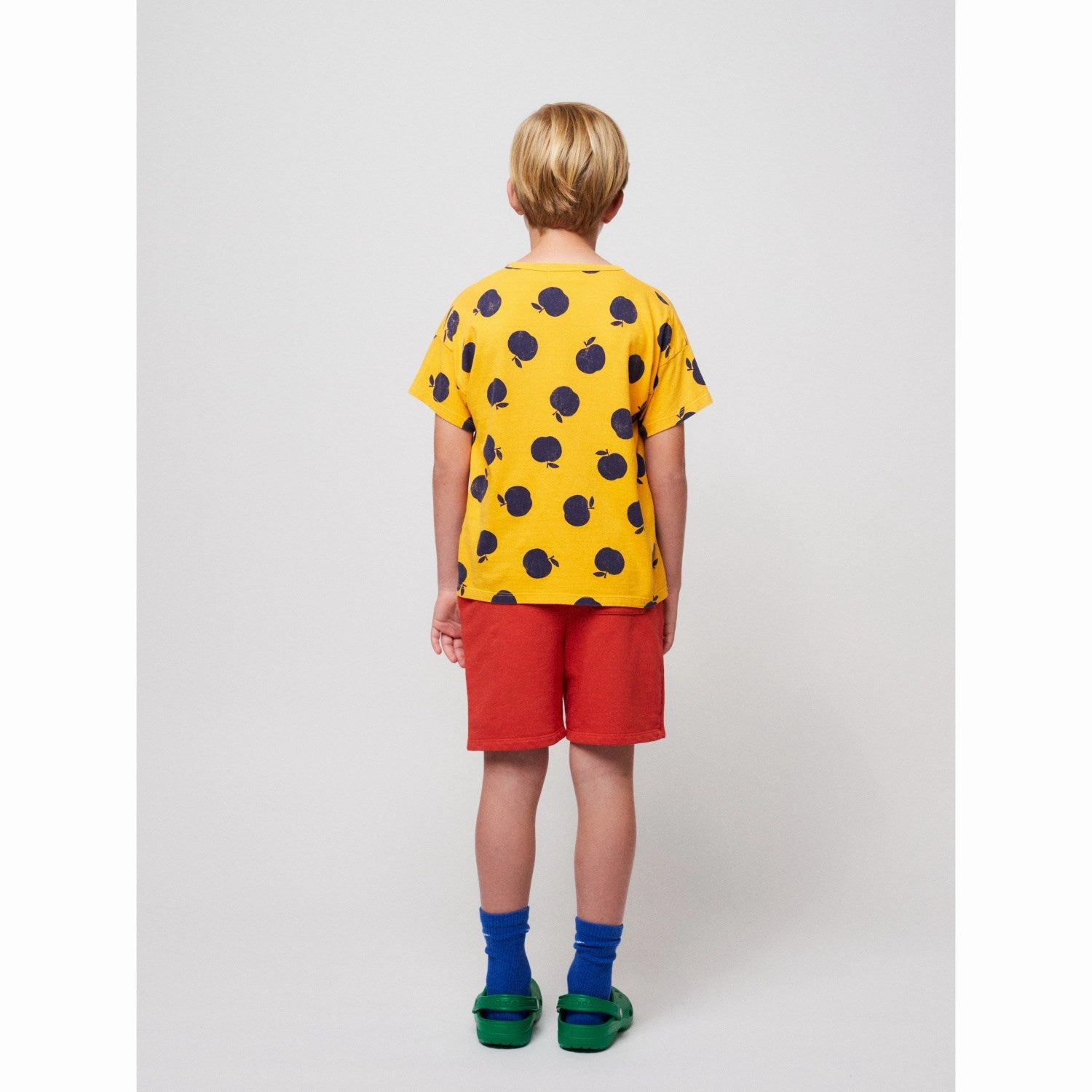 Bobo Choses Light Yellow Poma All Over Yellow T-Shirt Playful Design Cozy Essentials