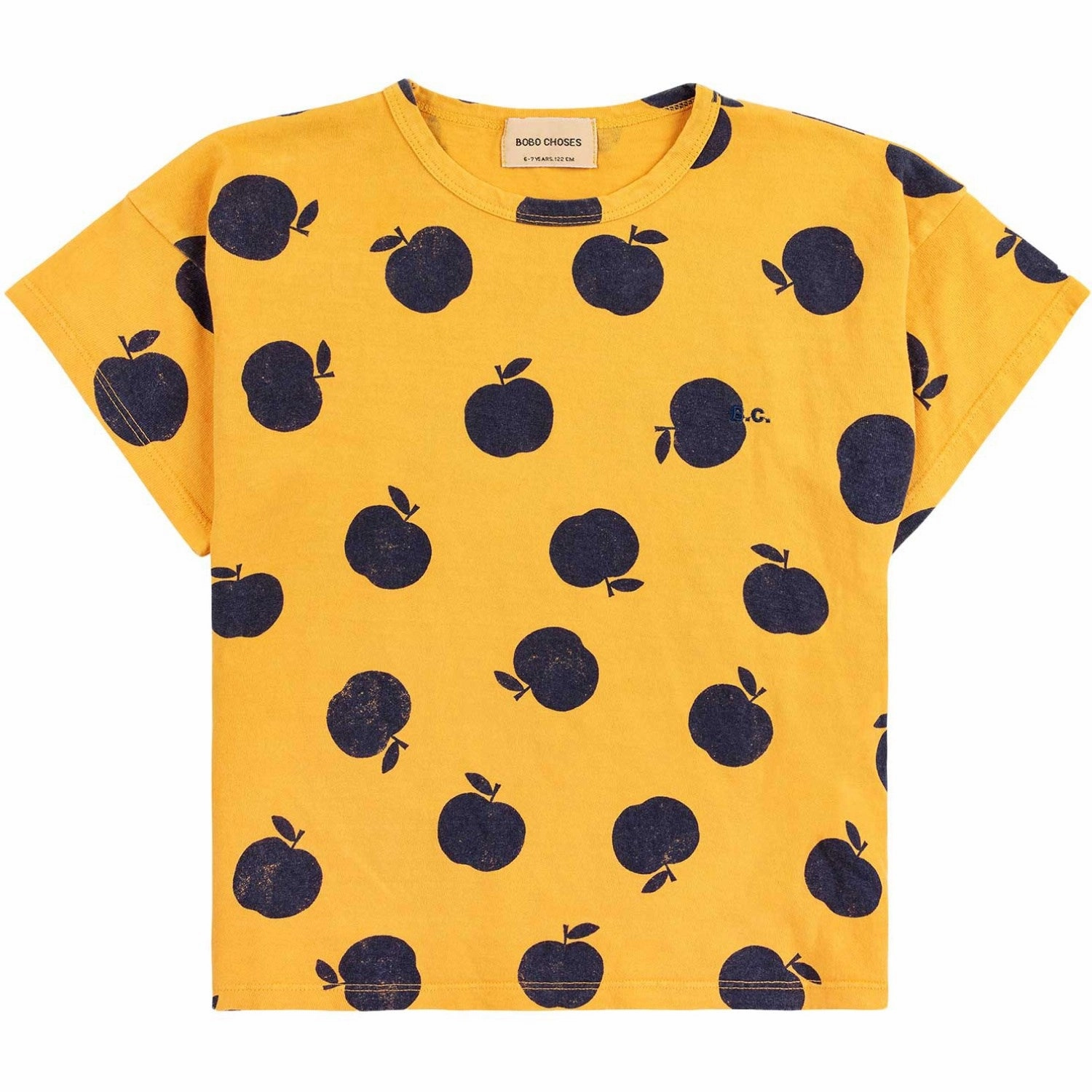 Bobo Choses Light Yellow Poma All Over Yellow T-Shirt perfect for all-day wear