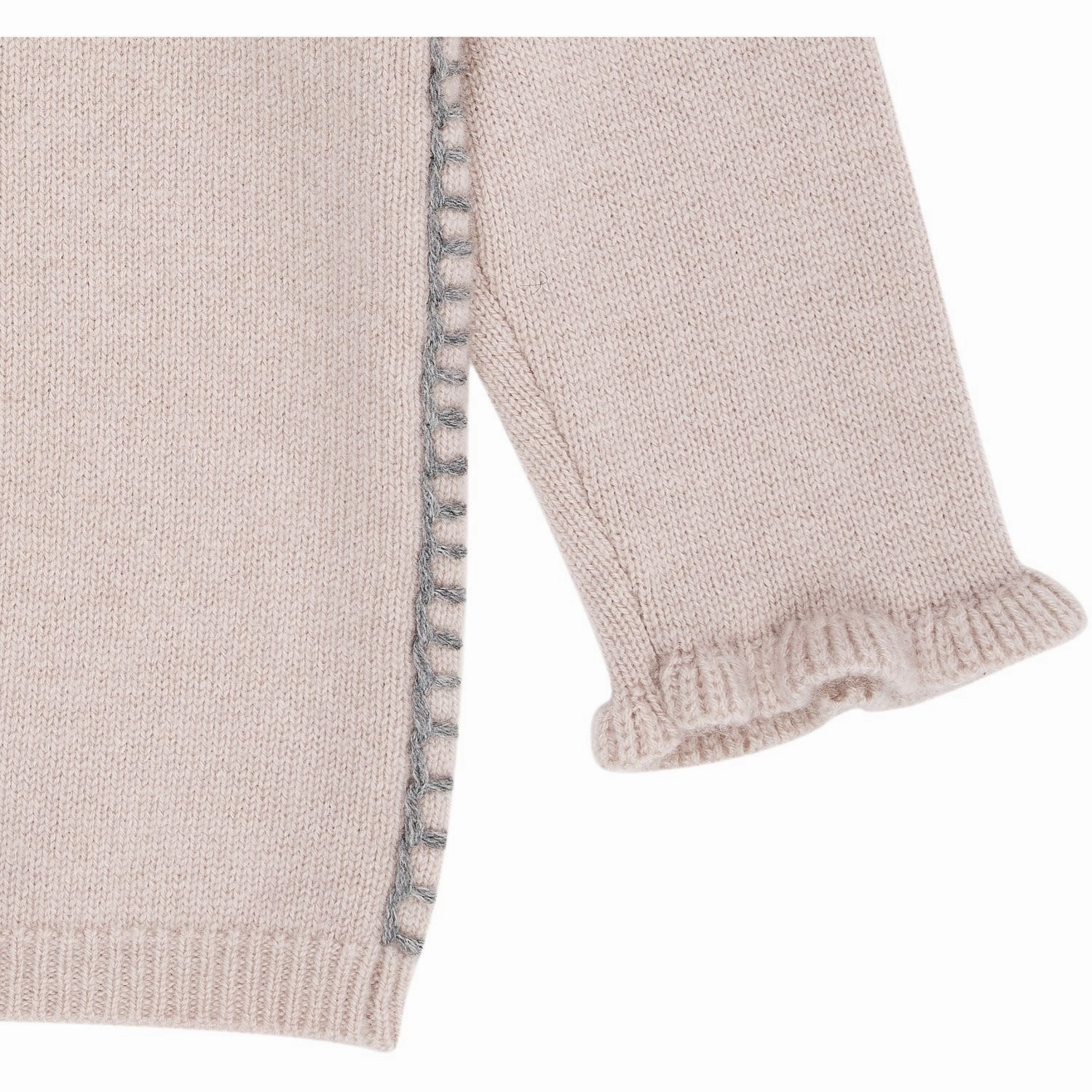 COPENHAGEN COLORS Beige Cashmere Blouse W. Heart Autumn Look Sustainable production