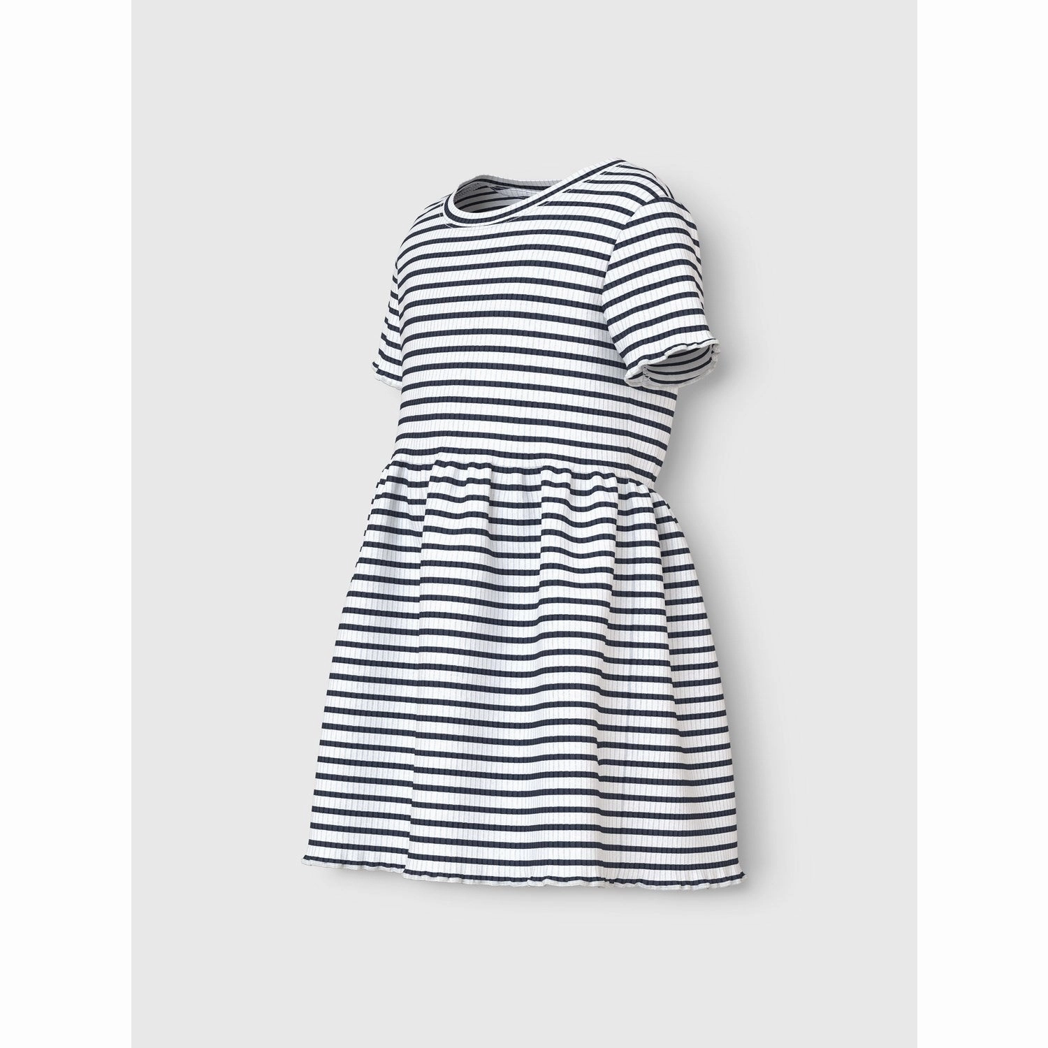 Name It Bright White Blue Nmfvemma Ss Dress soft elegance