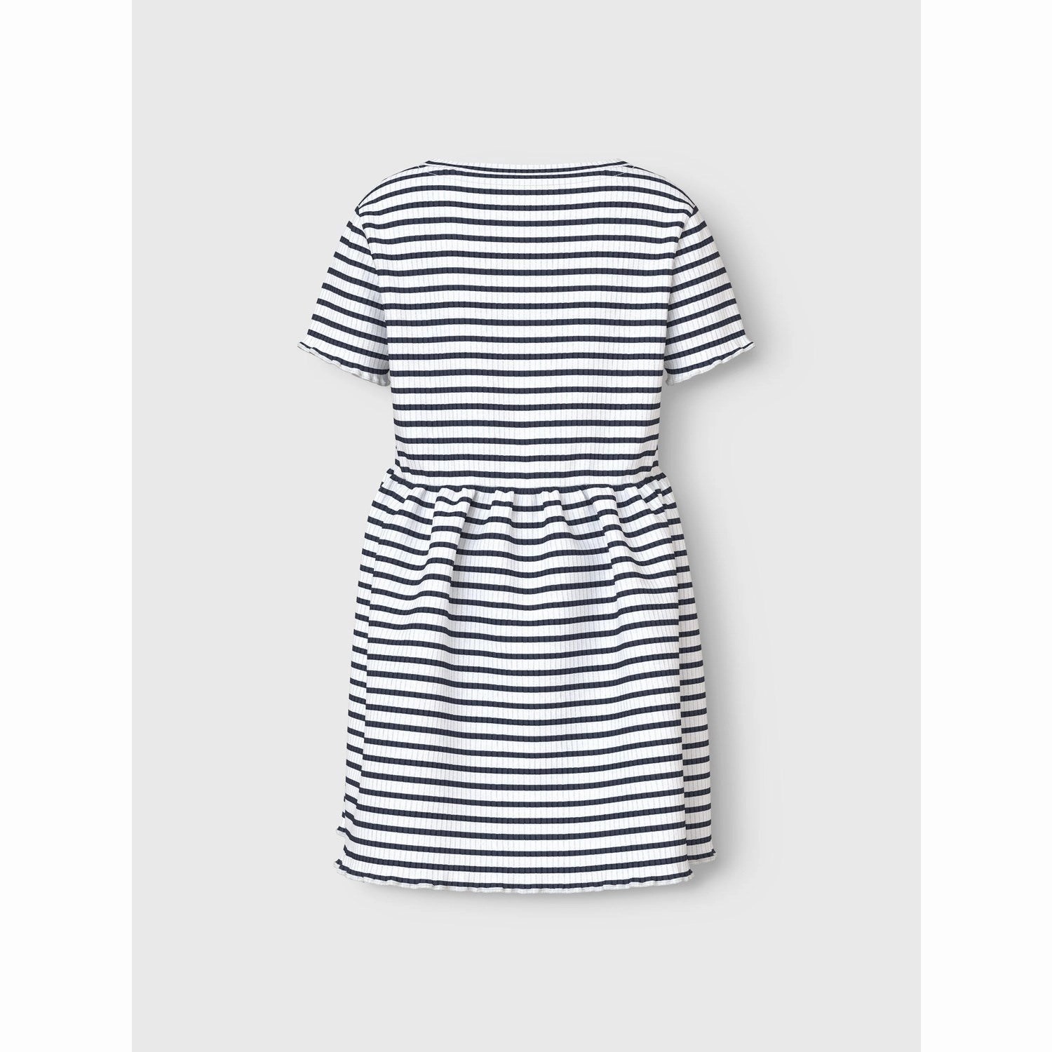 Seasonal Fit Name It Bright White Blue Nmfvemma Ss Dress