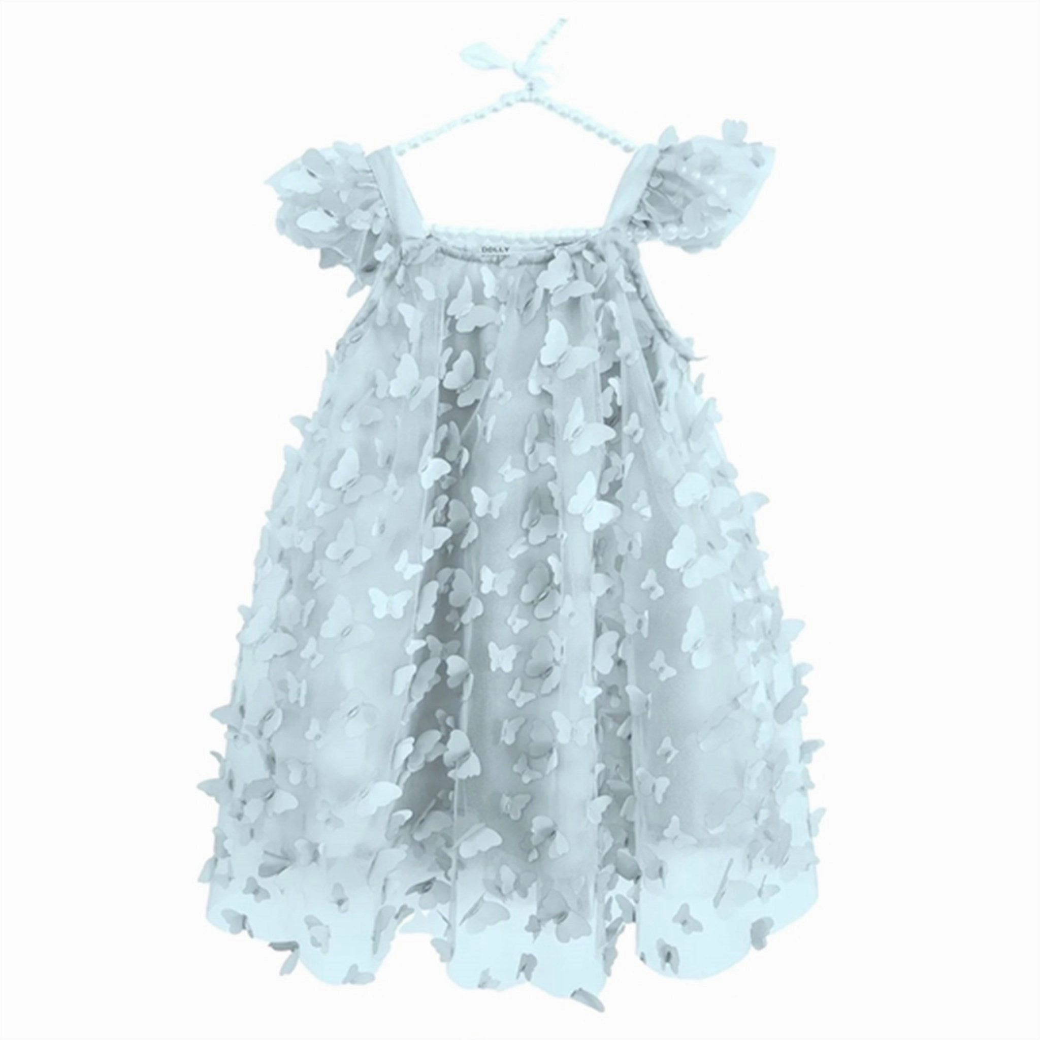 Dolly by Le Petit Tom Allover Butterflies Tutu Dress Blue Urban Classic Neutral Finish