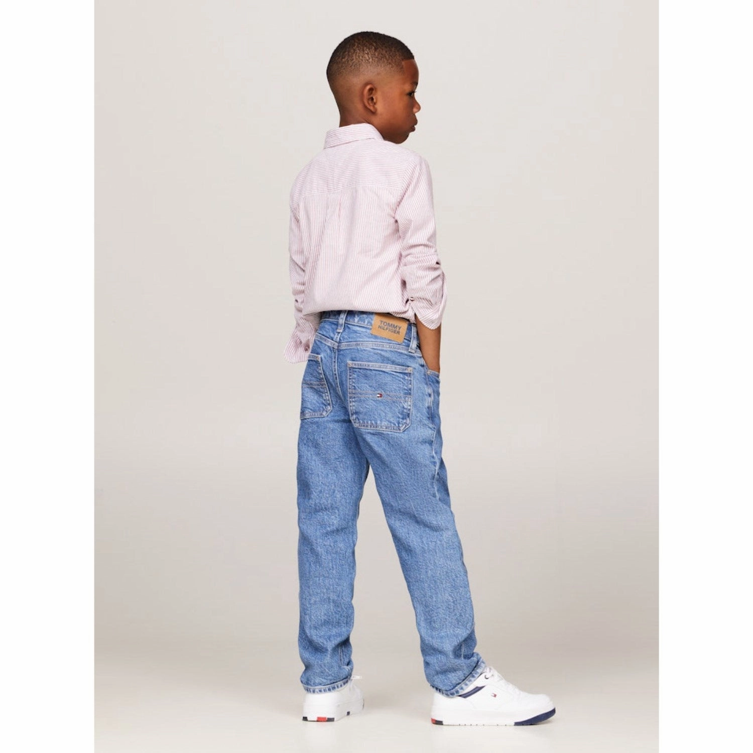 Simple Style Tommy Hilfiger Midsaltpepper Skater Mid Salt&Pepper Denim Jeans