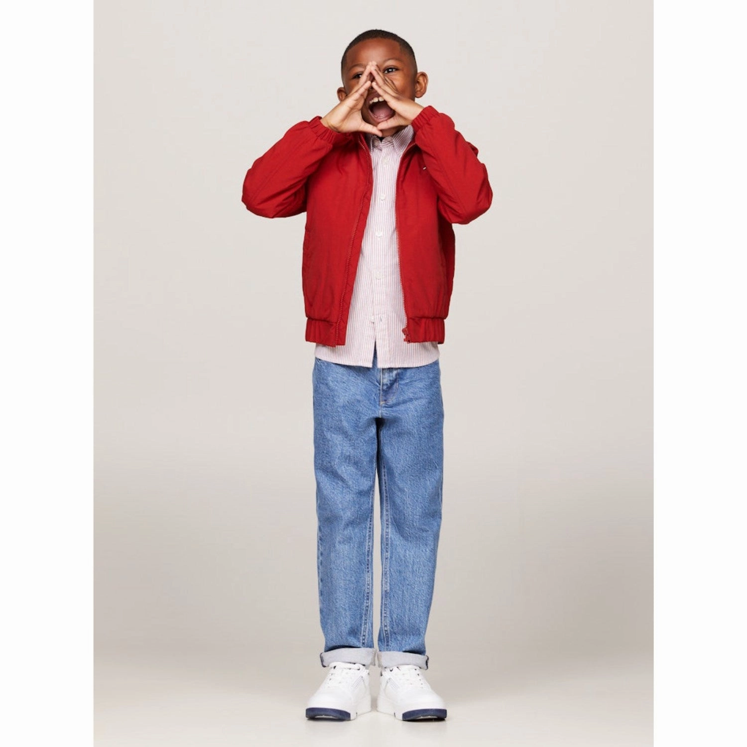 Student Outfit Streetwear Fan Picnic Style Creative Look Minimalist Style Tommy Hilfiger Midsaltpepper Skater Mid Salt&Pepper Denim Jeans