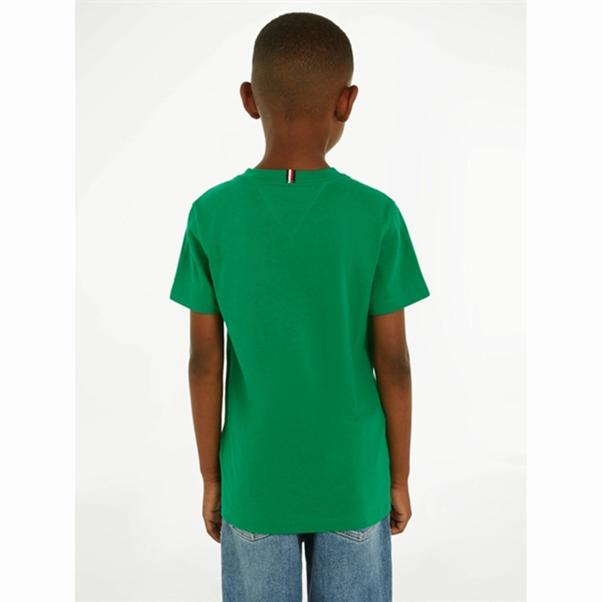 Unisex Core Colorfast Dye Tommy Hilfiger Essential Cotton T-Shirt Olympic Green