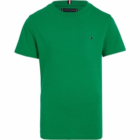 Short Sleeve Tommy Hilfiger Essential Cotton T-Shirt Olympic Green