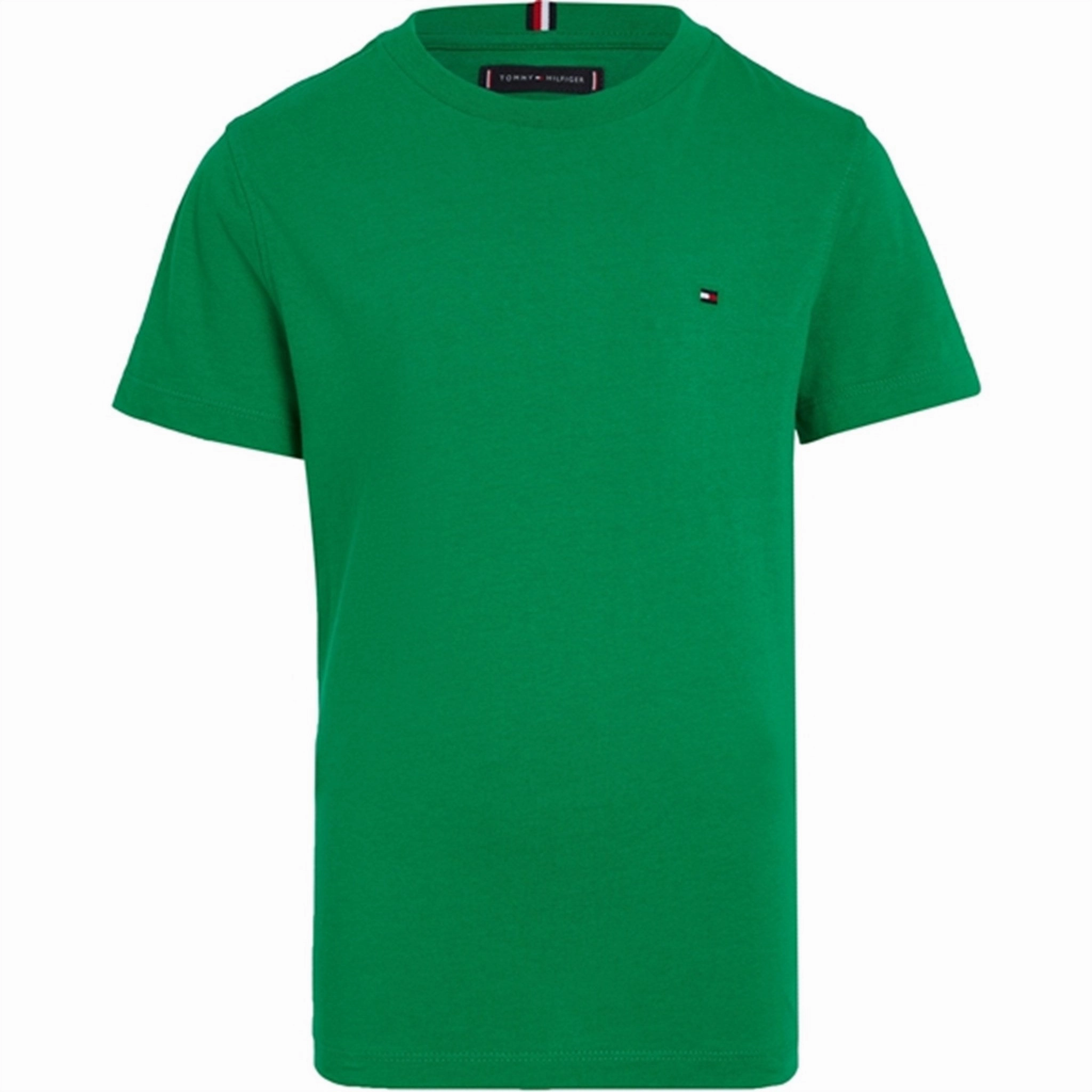 Short Sleeve Tommy Hilfiger Essential Cotton T-Shirt Olympic Green