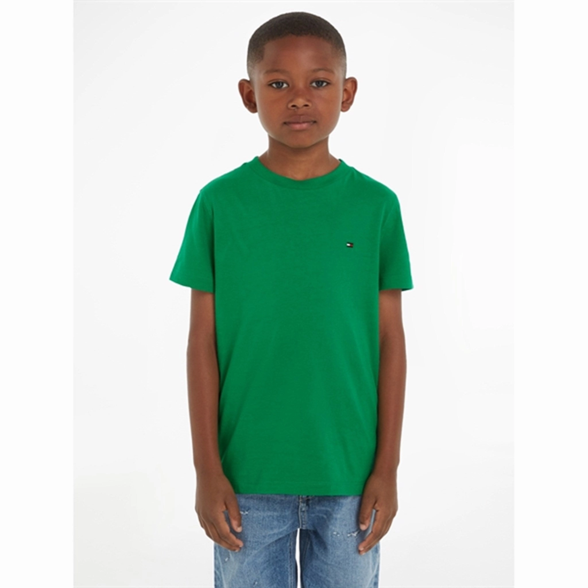 Ergonomic Cut Simple and Chic Tommy Hilfiger Essential Cotton T-Shirt Olympic Green