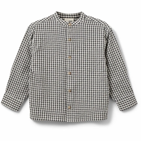 Sofie Schnoor Grey Check Shirt Subtle pattern Comfort First Fit