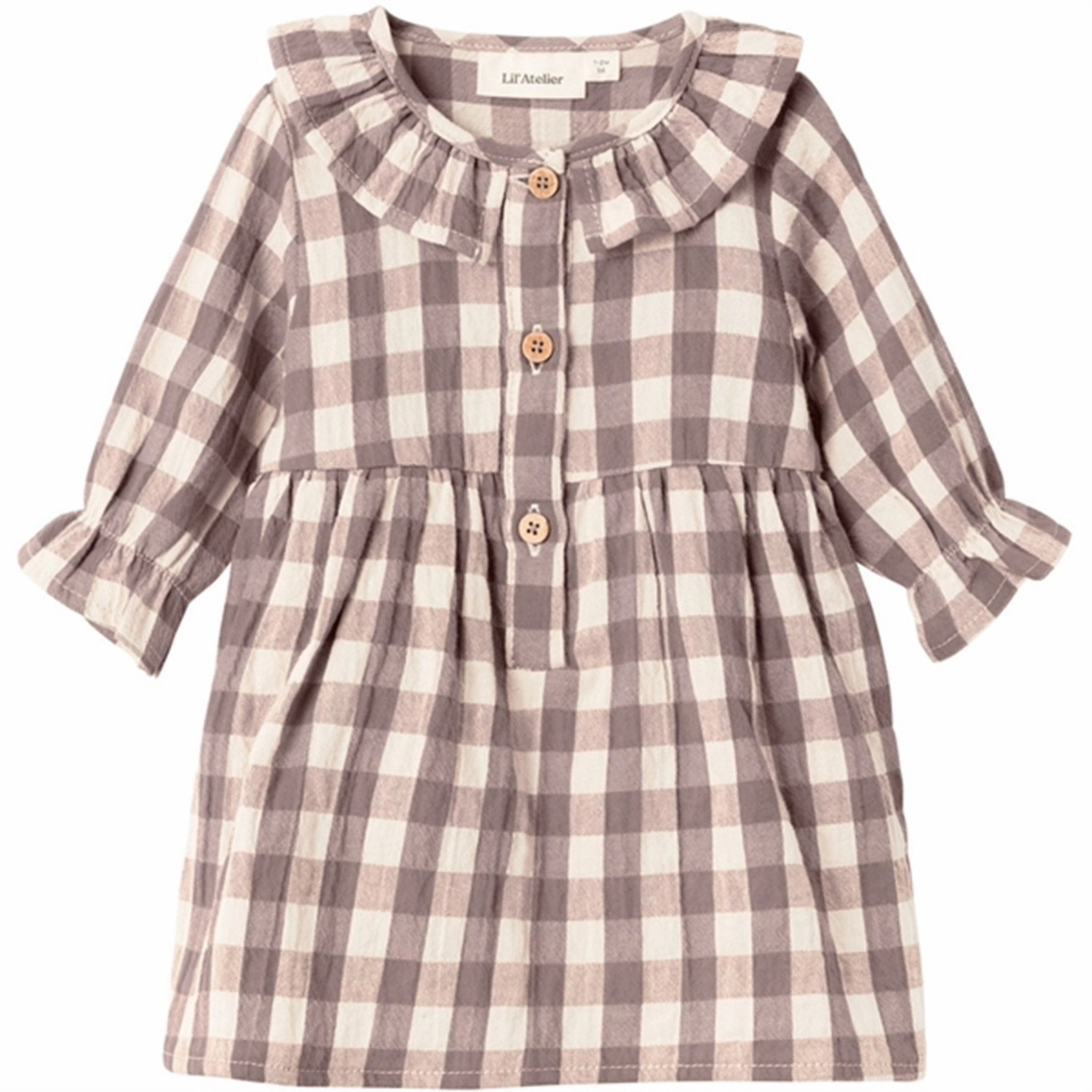 Lil'Atelier Antler Beate Loose Body Dress Stud-Detail Effortless Piece