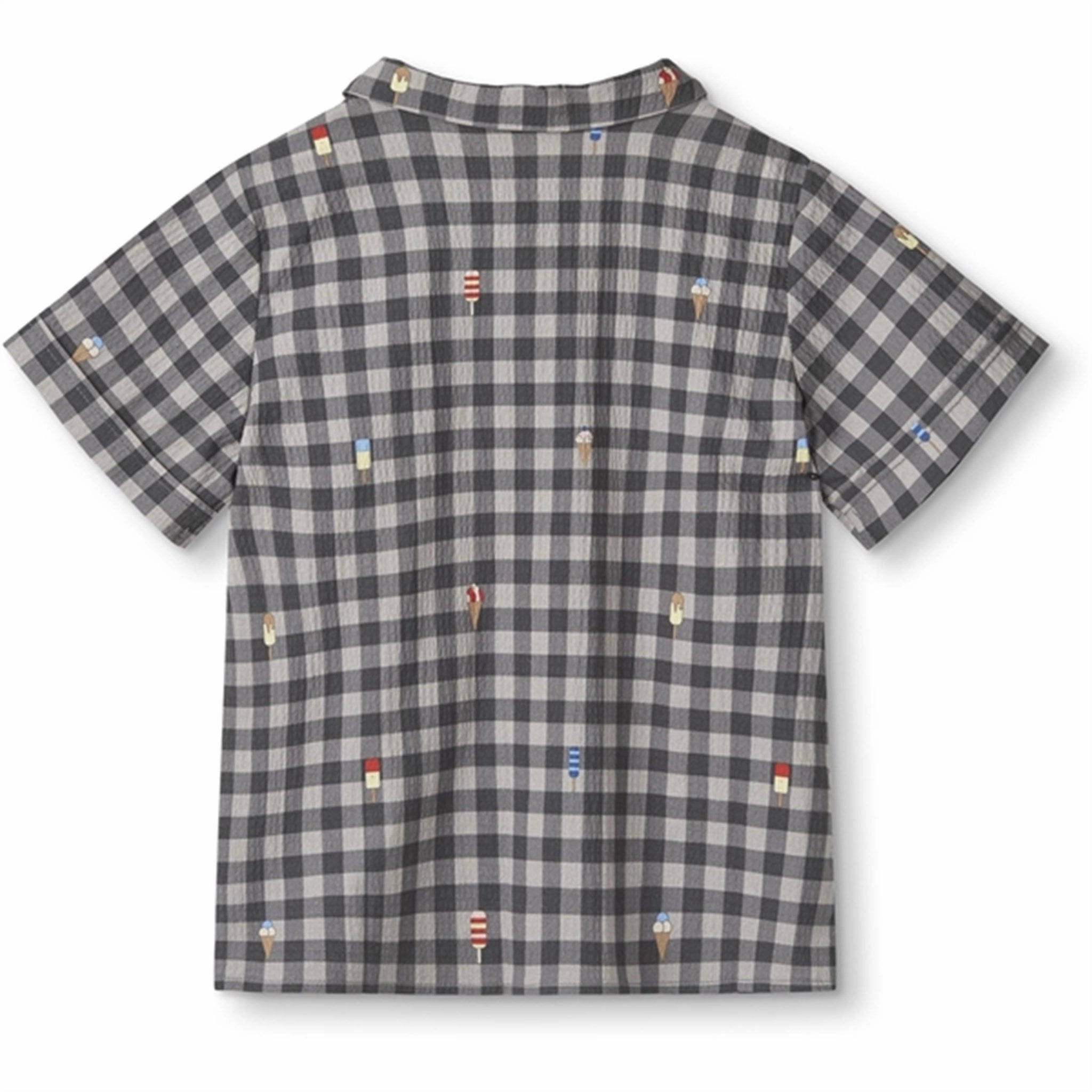 Fliink Magnet Check Aop Polar Shirt Sophisticated Elegance