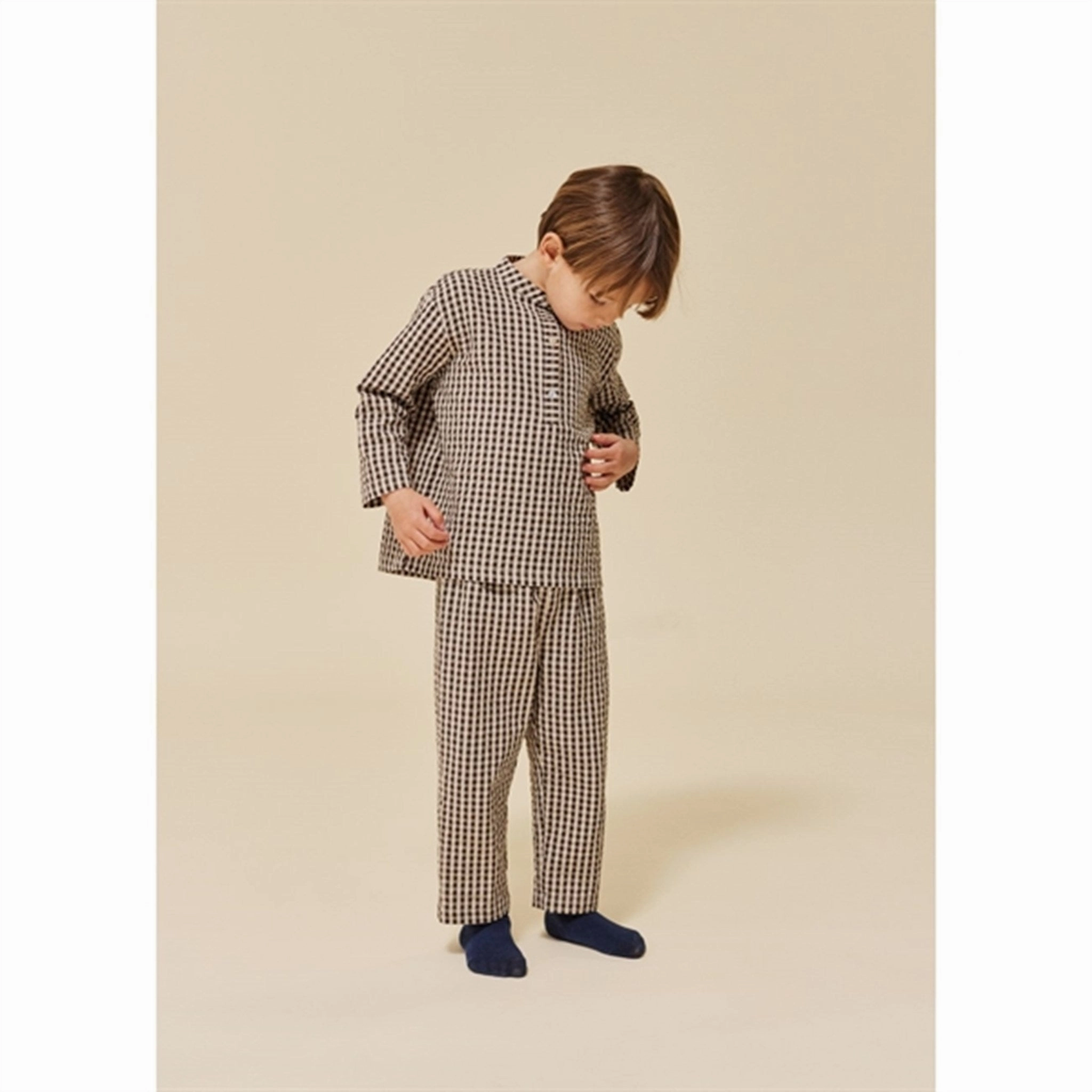 Stretchable Fabric Konges Sl?jd Java Check Navida Shirt