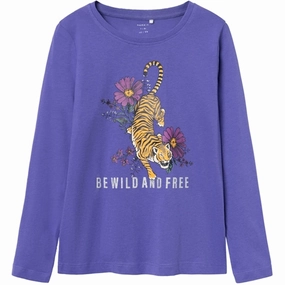 UV protection layer Leather combination Name it Purple Opulence Roda T-Shirt