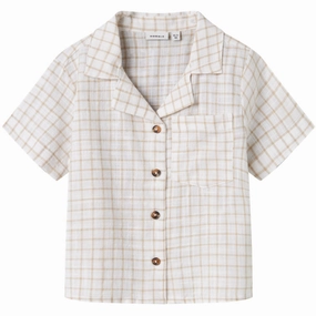 Outdoor Adventure Name It Bright White Halom Regular Shirt