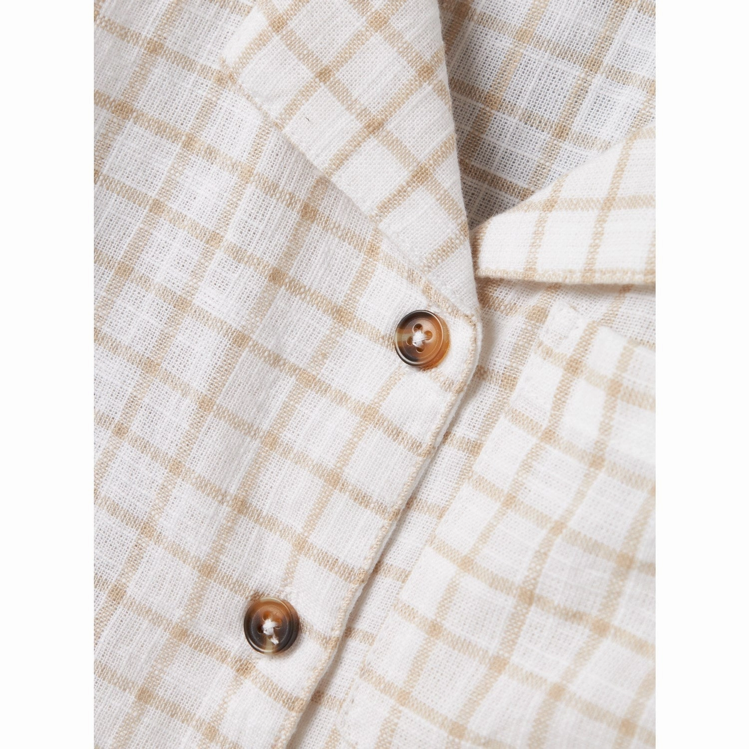 Laser Cut Edge Detail high-low hem Name It Bright White Halom Regular Shirt