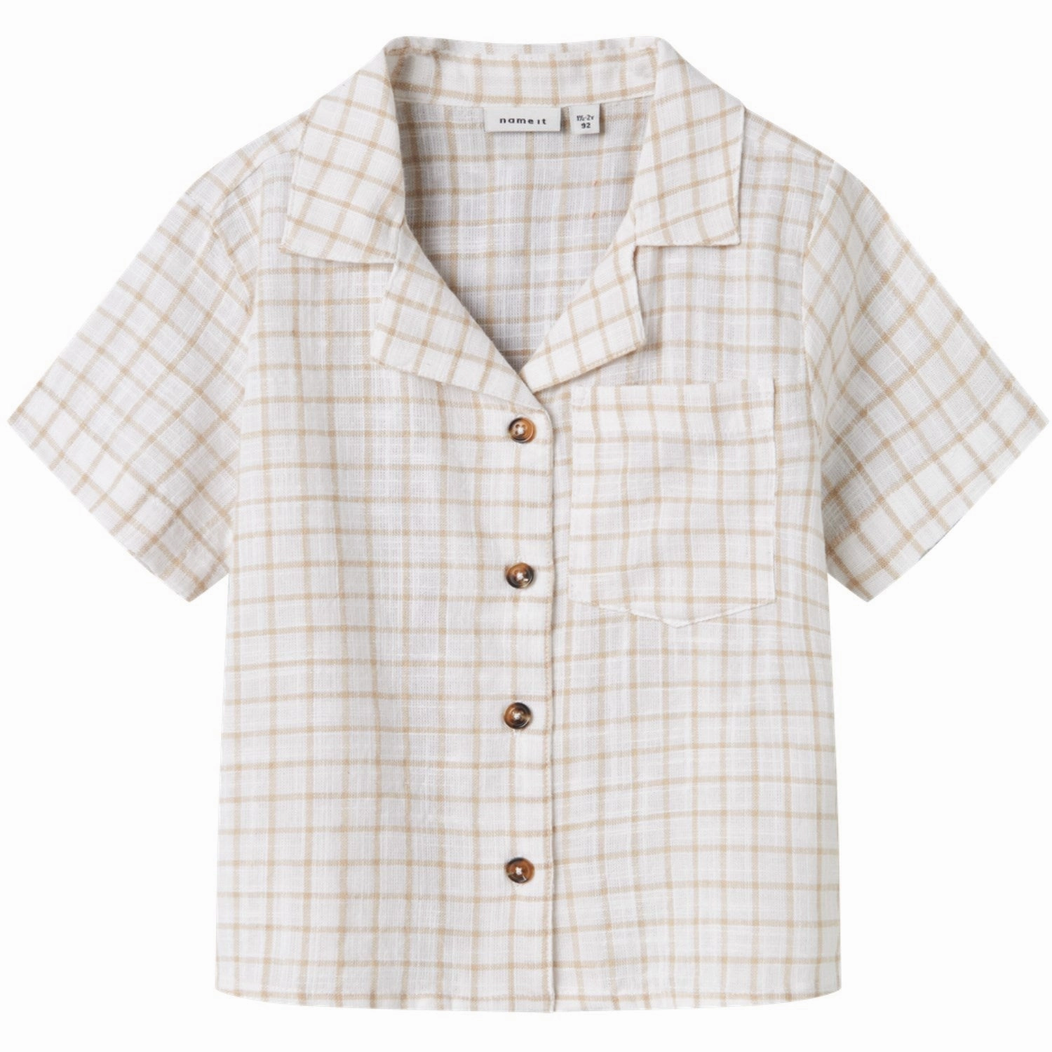 Outdoor Adventure Name It Bright White Halom Regular Shirt