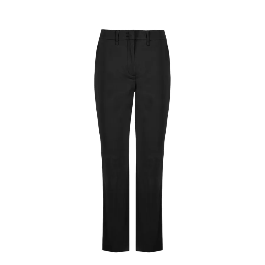Bomboogie pantalone chino da donna misto cotone PWMOONTCSA5 90 nero Flattering Fit Wear Embroidered Detail