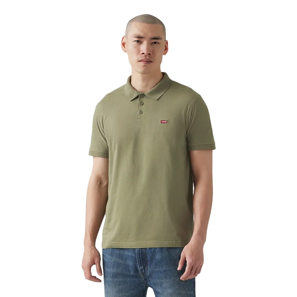 Levi's Polo manica corta da uomo Housemark 358830277 verde Effortless Look Tagless Design