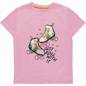 Striped Pattern Universal Silhouette The New Pastel lavender Hawa T-Shirt