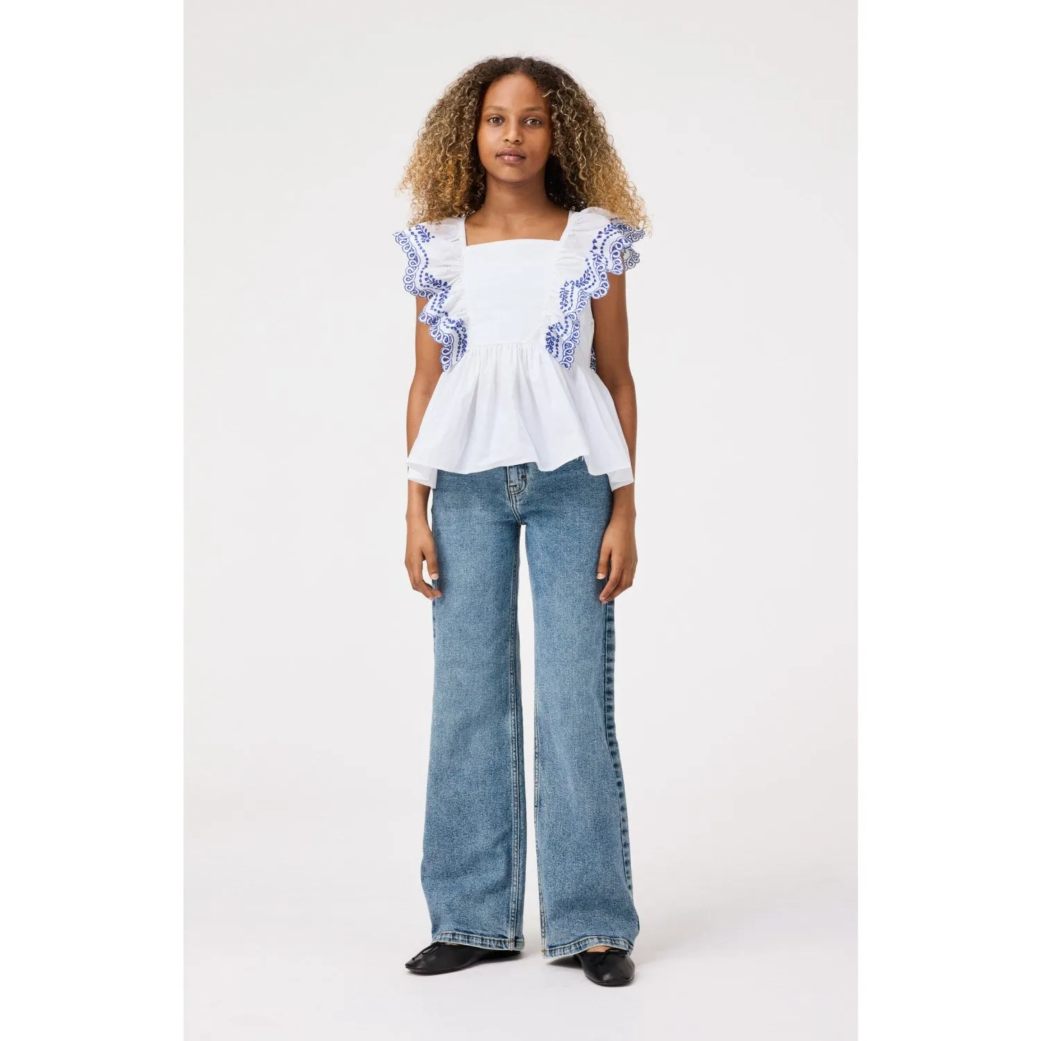 Molo Worn Denim Asta Pants Brunch Outfit Trend Setter